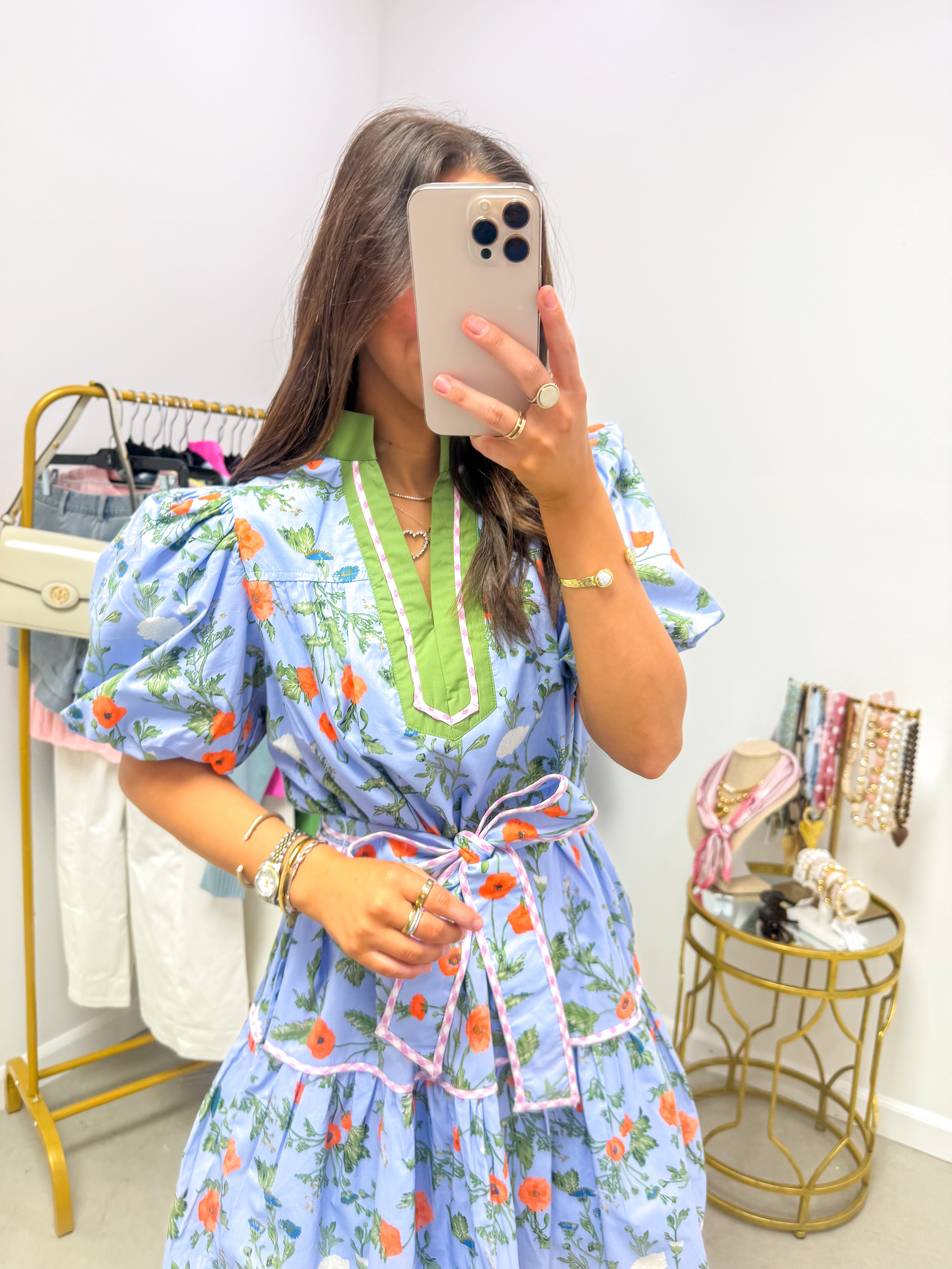 Wildflower Waltz Blue Floral Mini