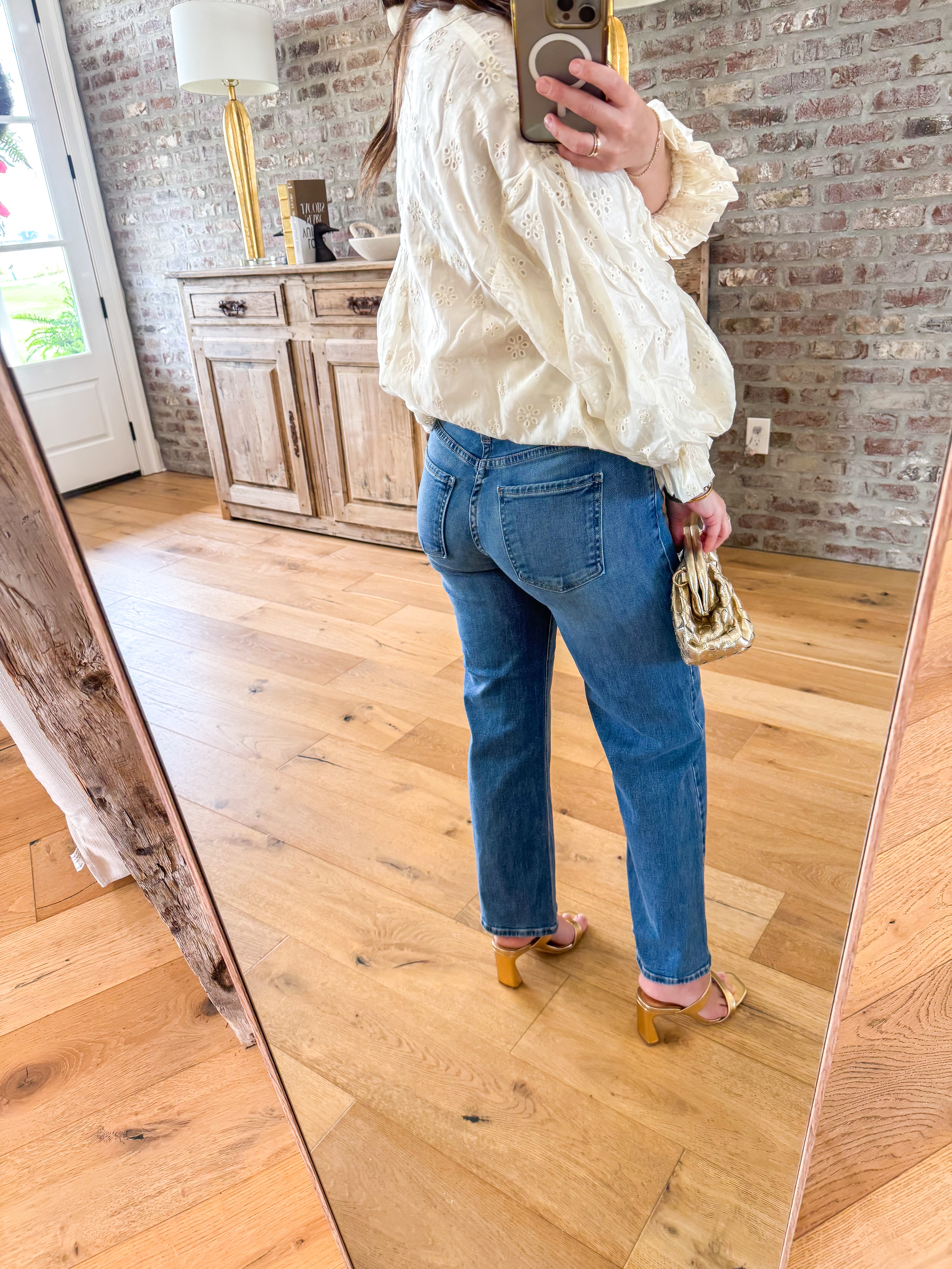 Medium Denim MR Slim Wide Leg