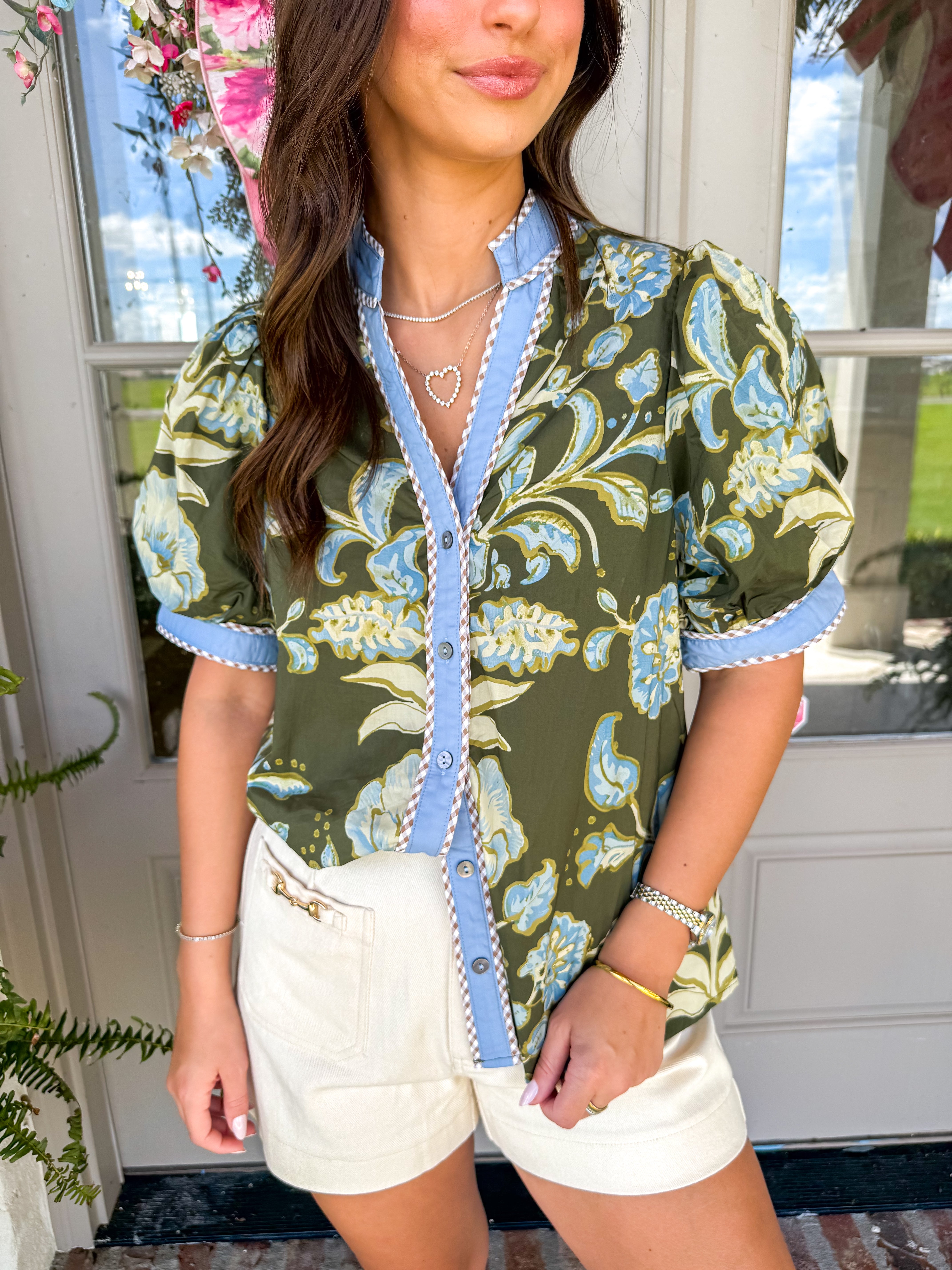 Olive Garden Party Blouse