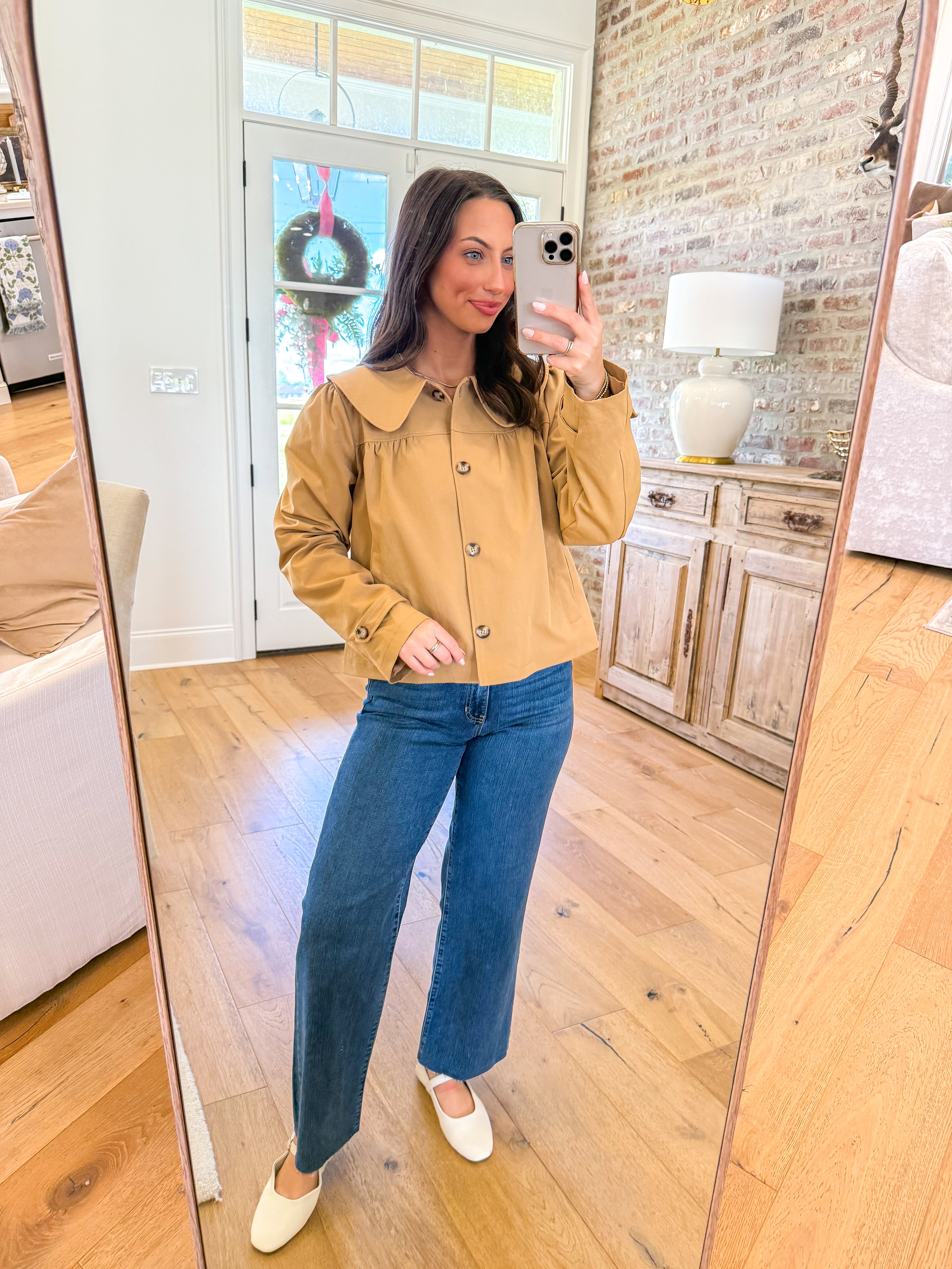 The Camille Peter Pan Jacket Camel