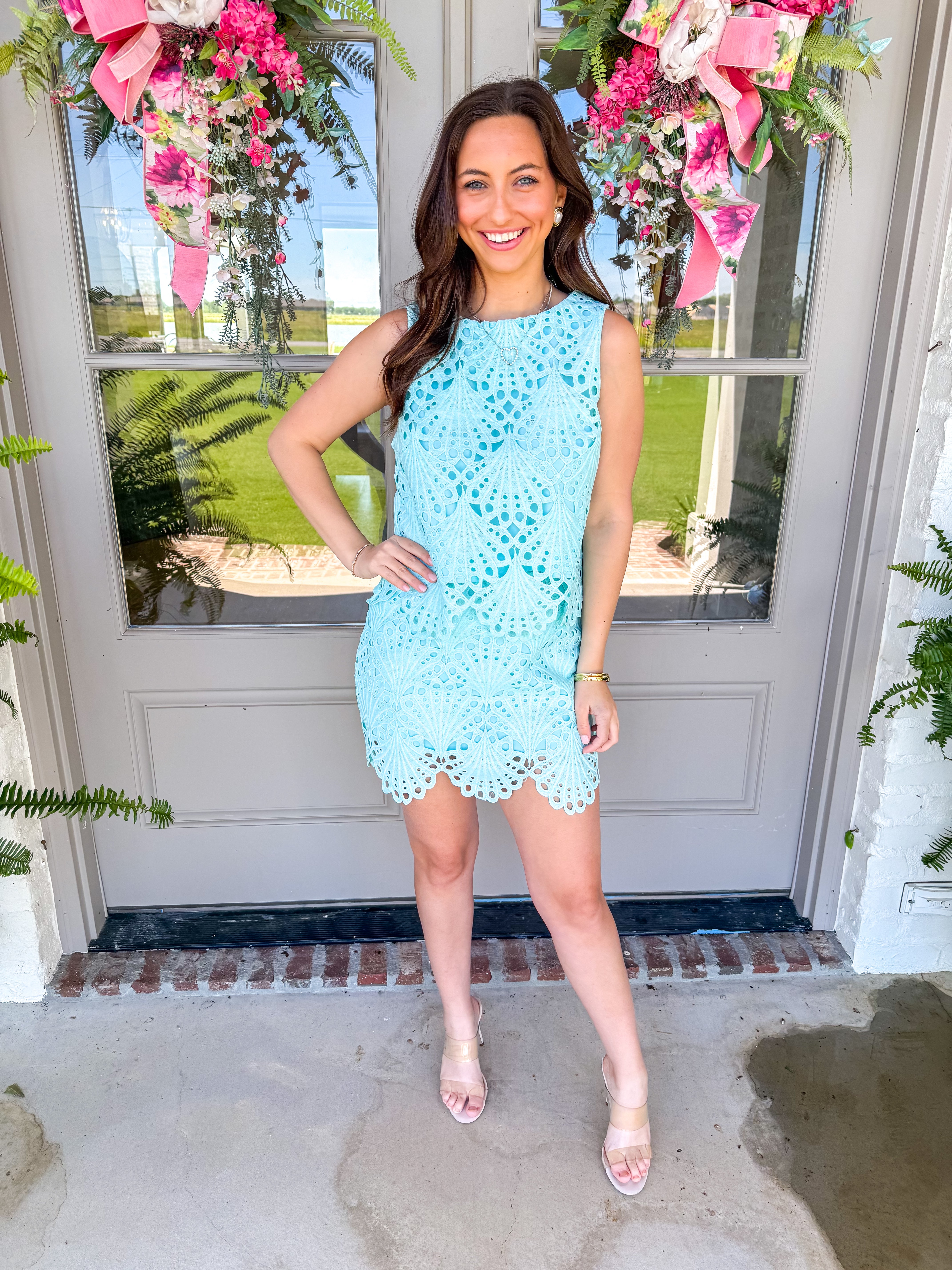 Sky Blue Skies Eyelet Set