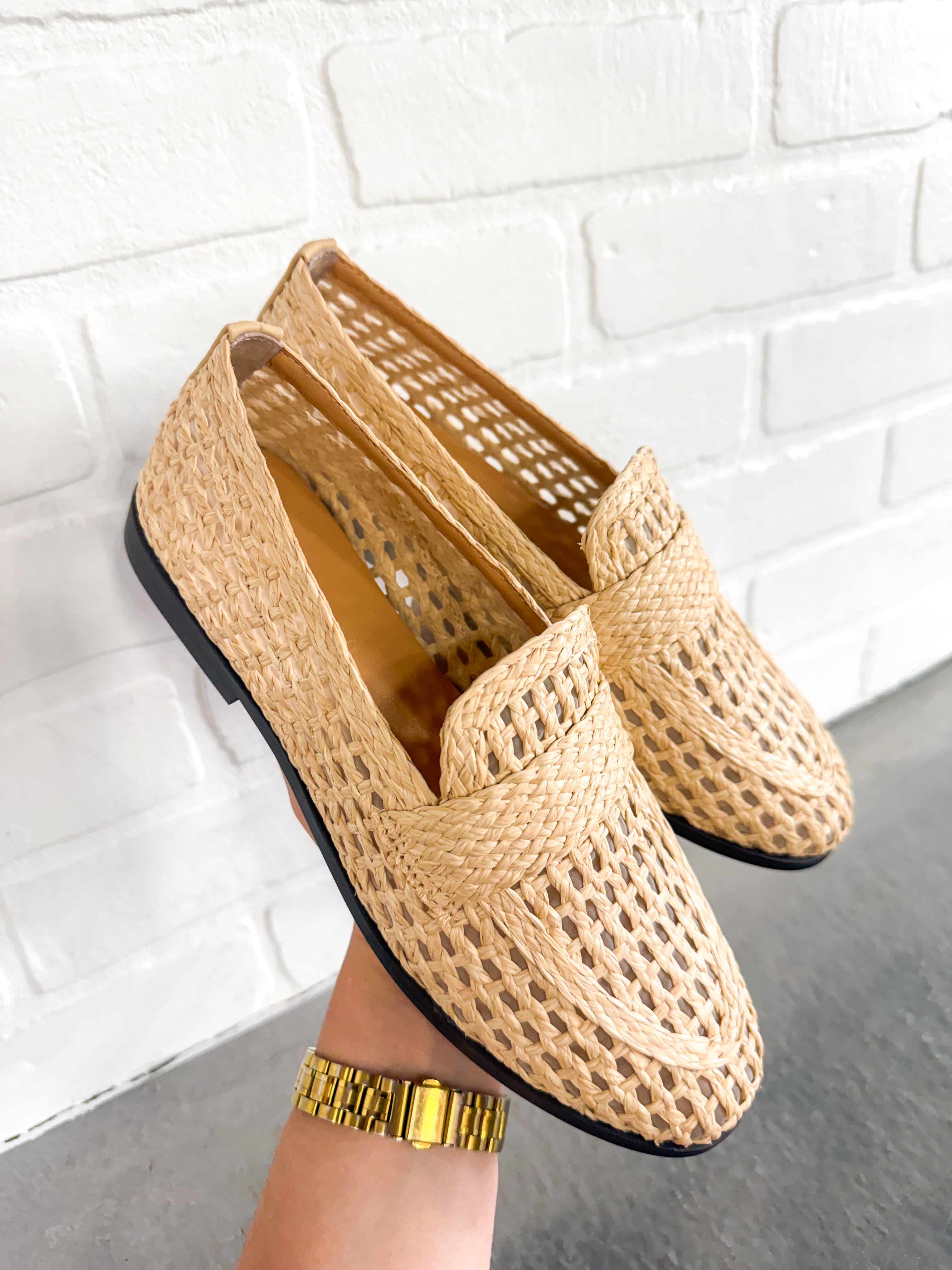Stweart Raffia Loafers