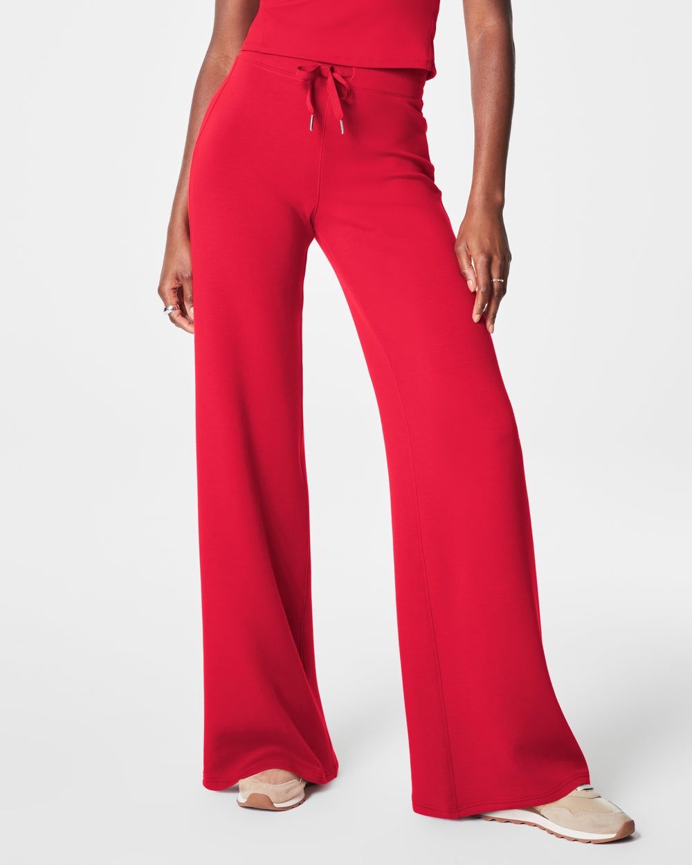 Air Essentials Wide Leg Pant Red