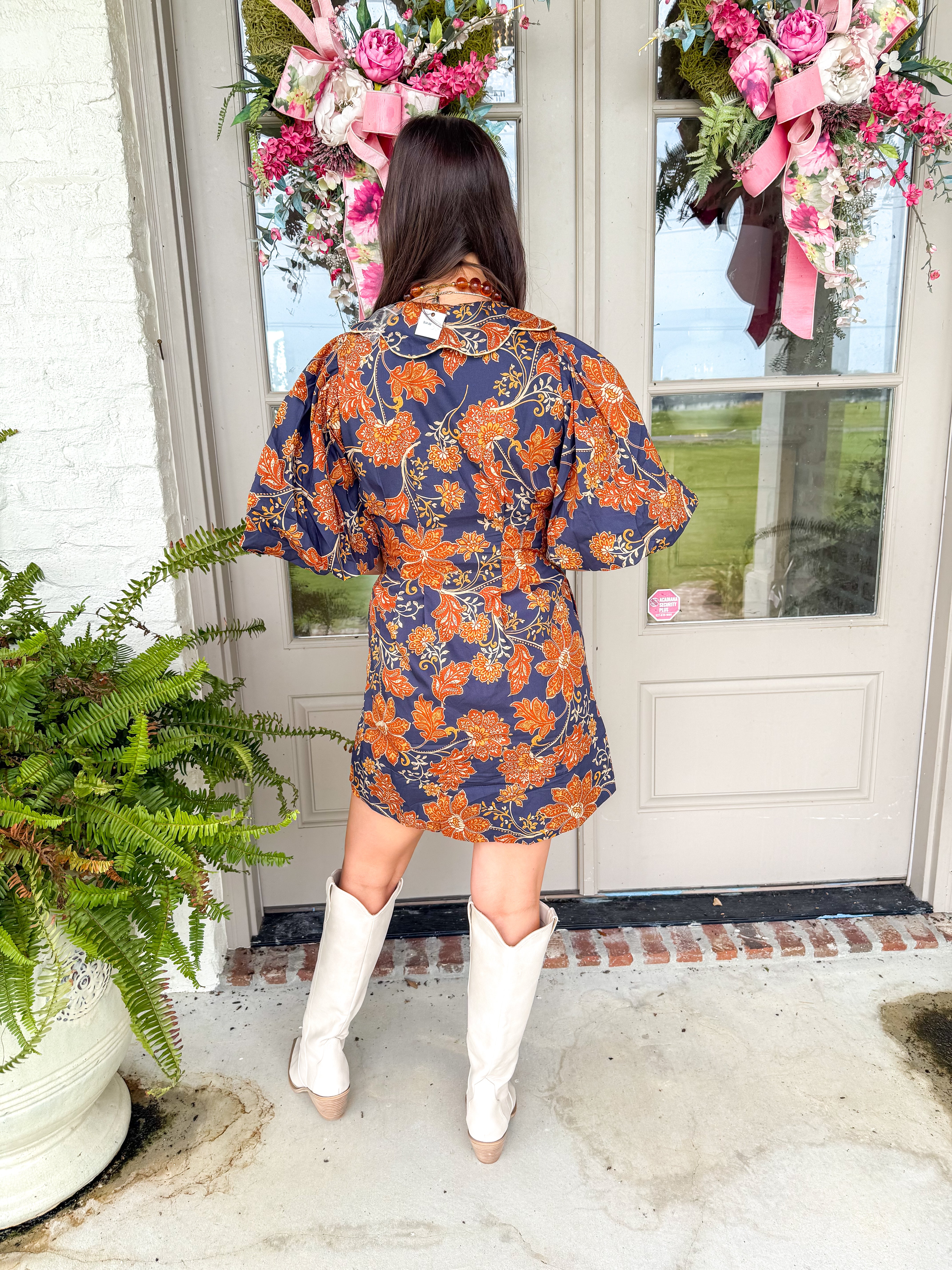 Eliza Floral Puff Sleeve Mini Dress