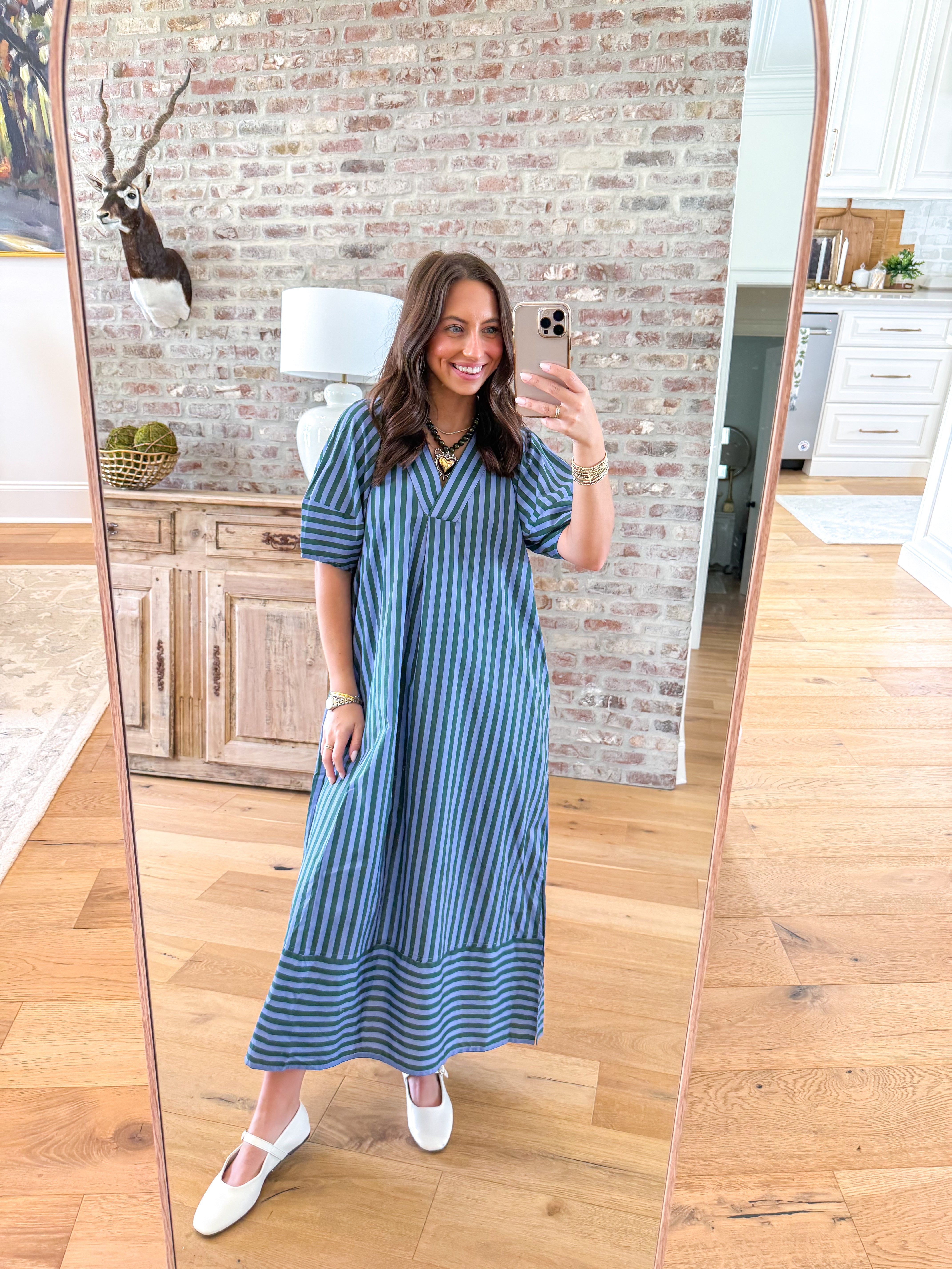 Coastal Stripe Midi Dress