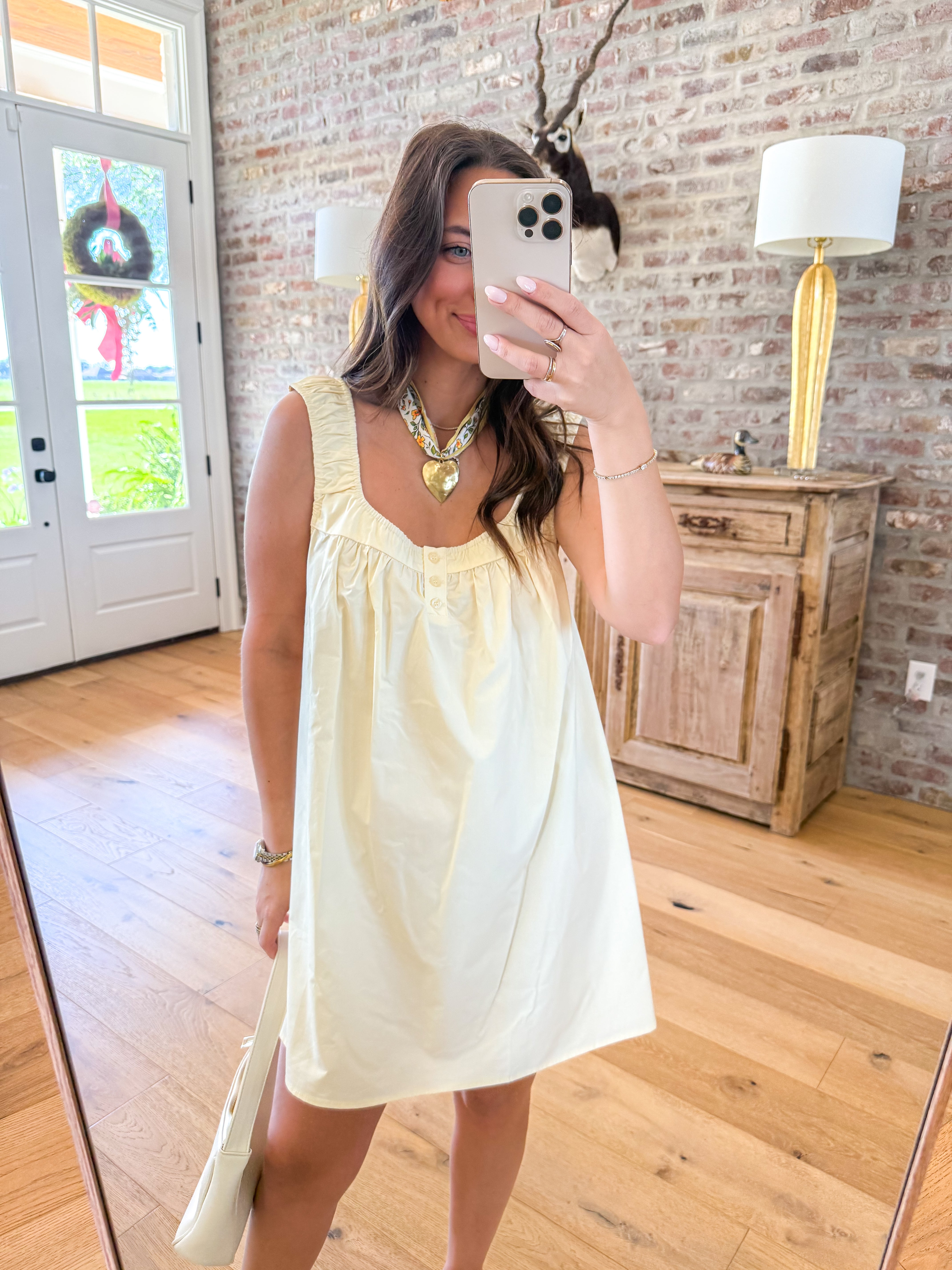 Finn Swing Mini Dress Yellow