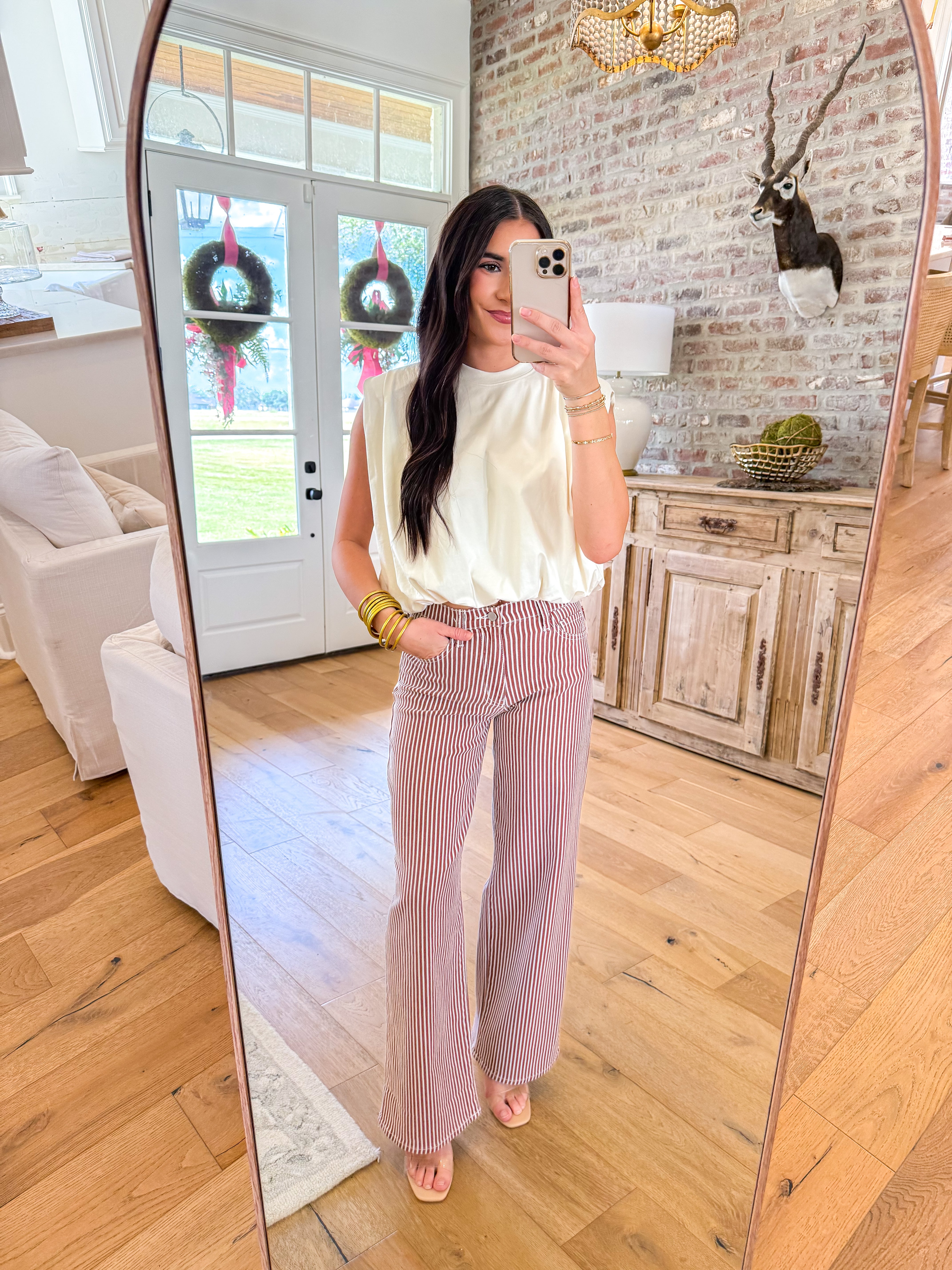 The Blair Balloon Top Ivory
