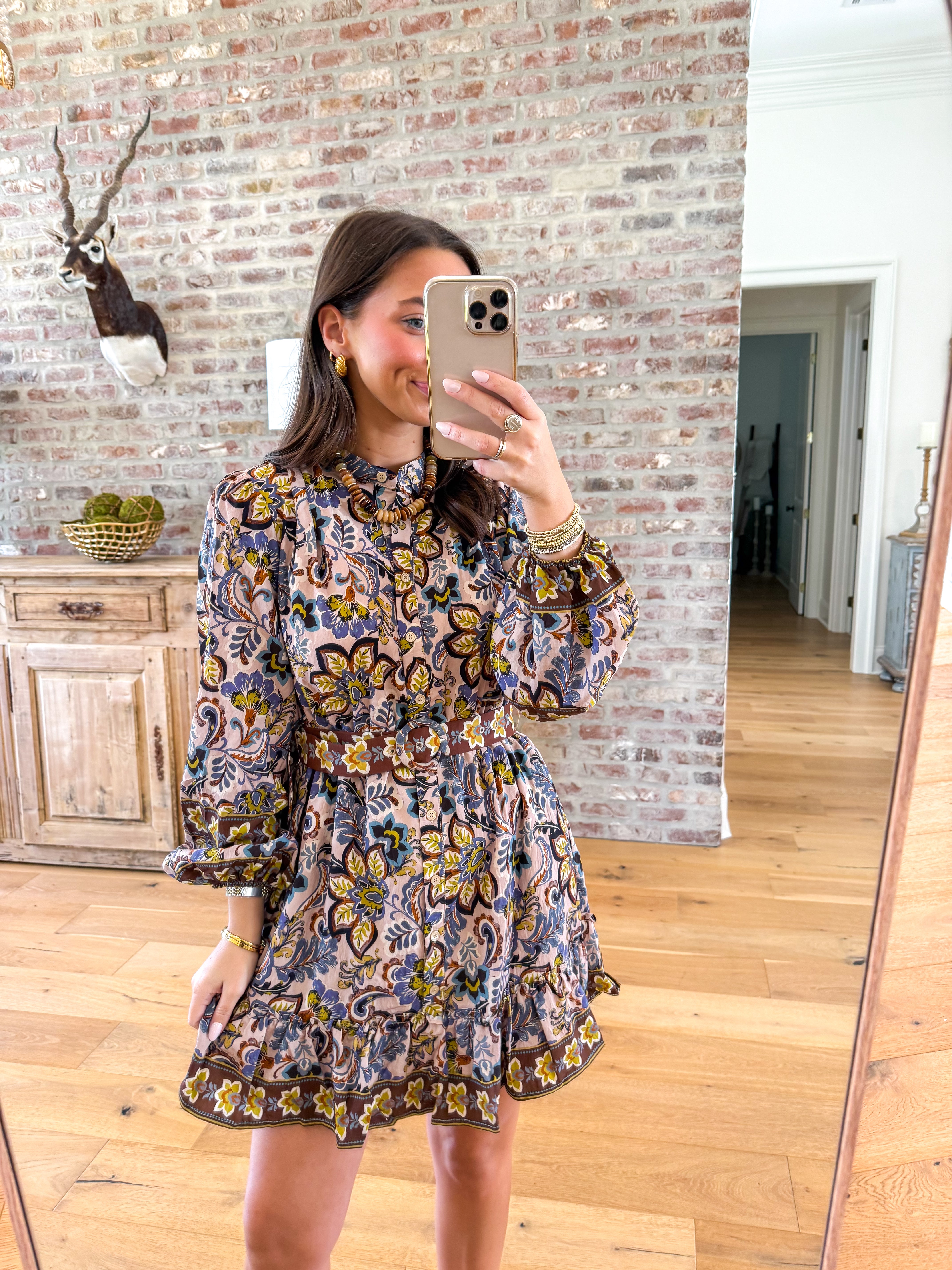 Wanderlust Border Print Dress