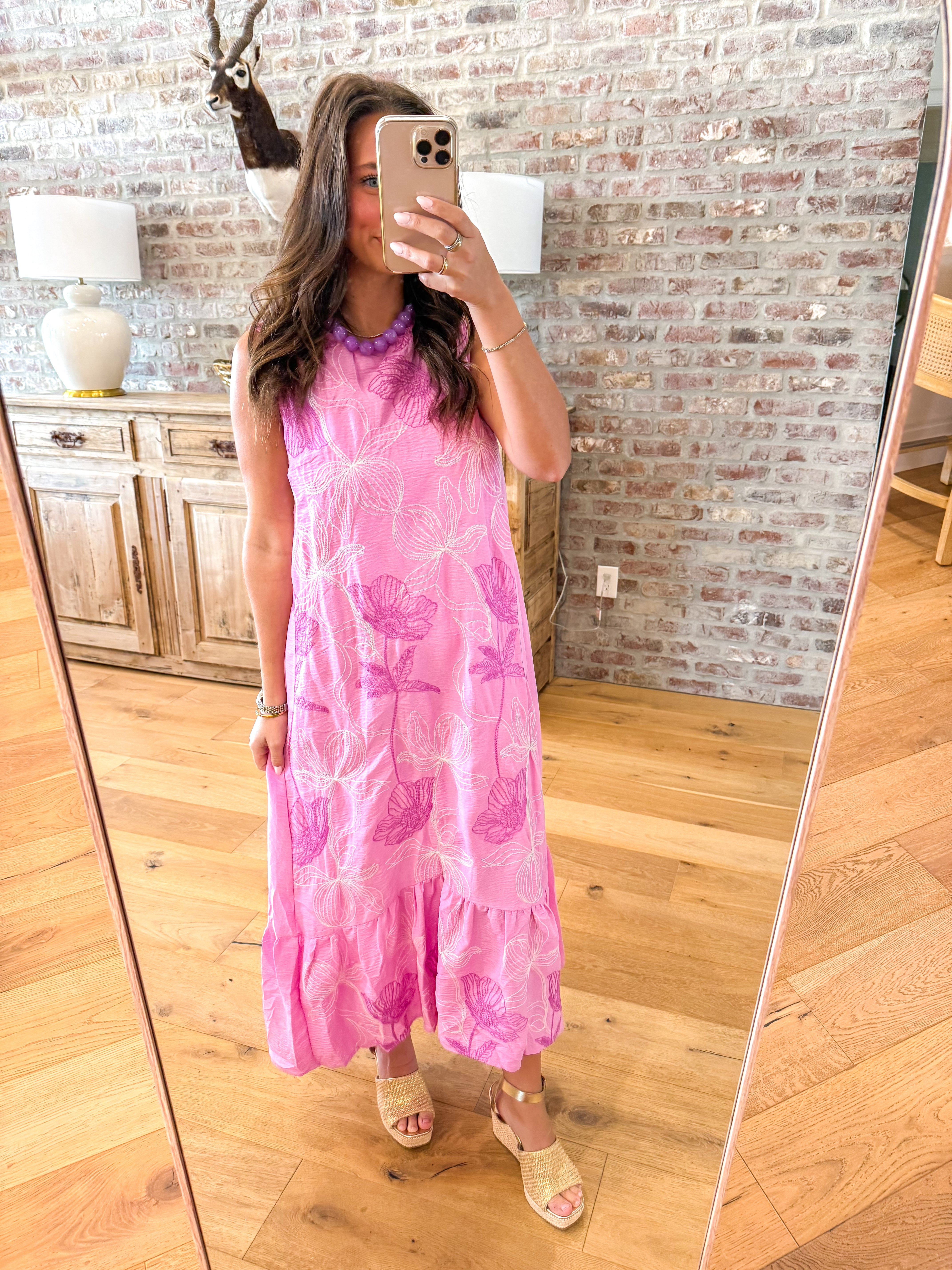 Peony Floral Midi