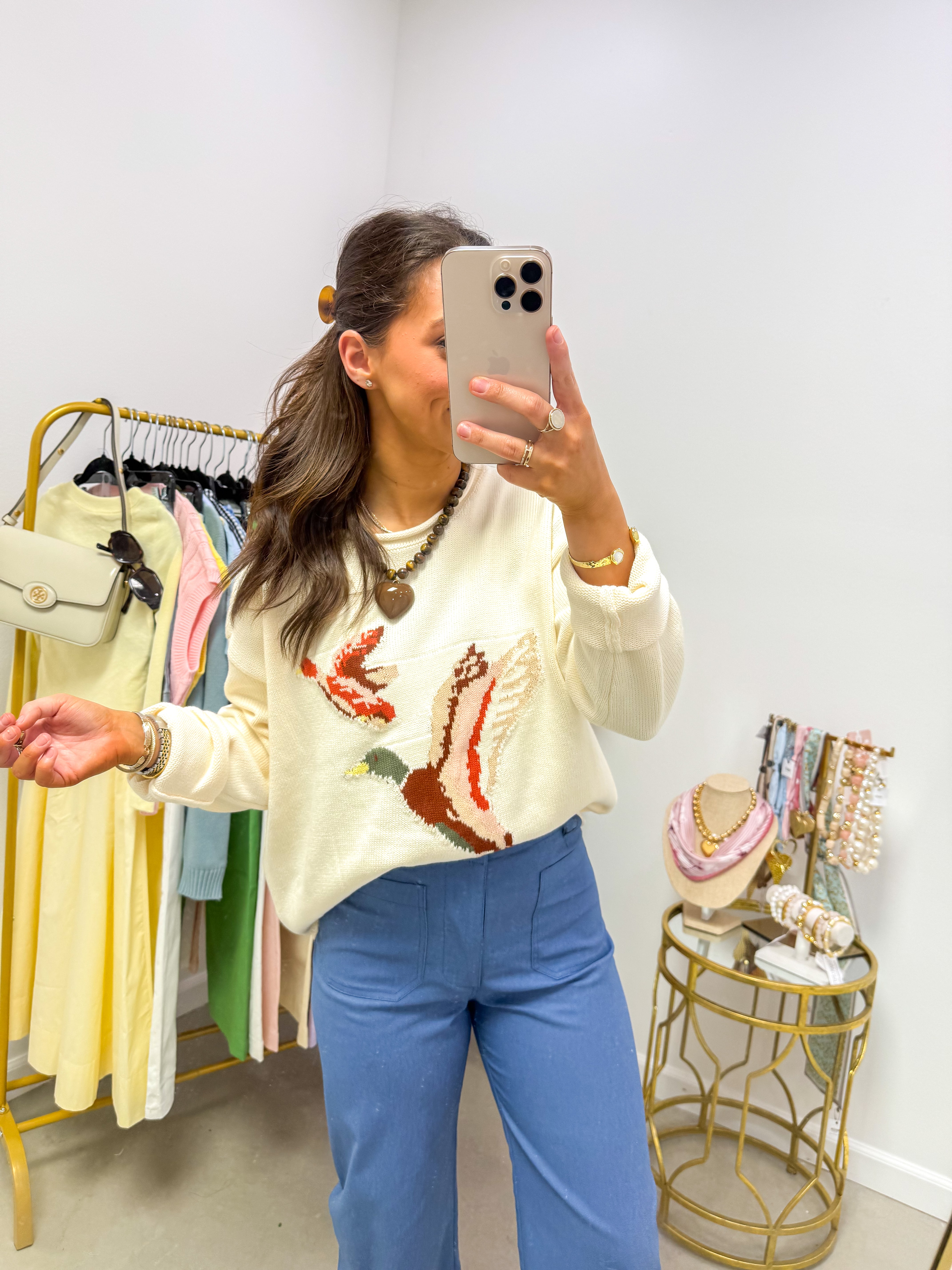 Mallard Flight Cream Sweater