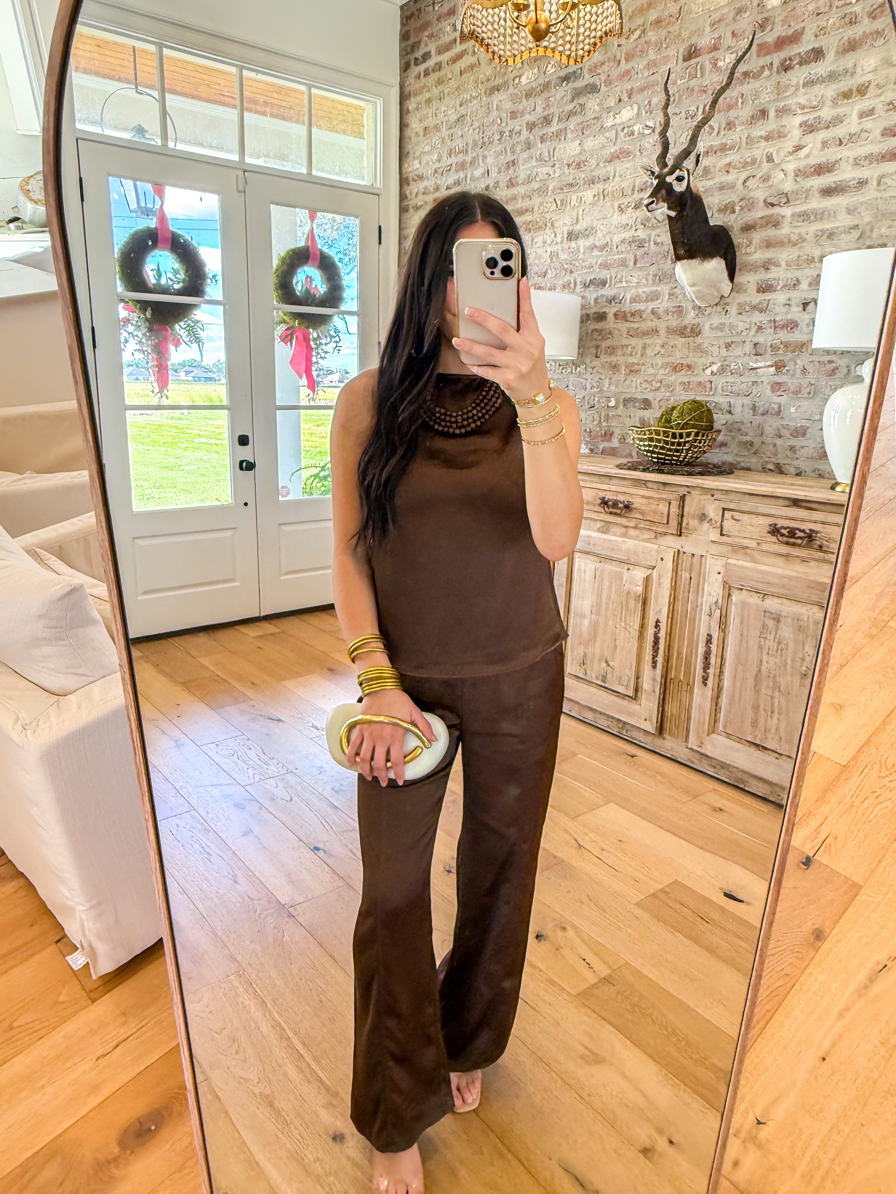Dawn Satin Pull On Pants
