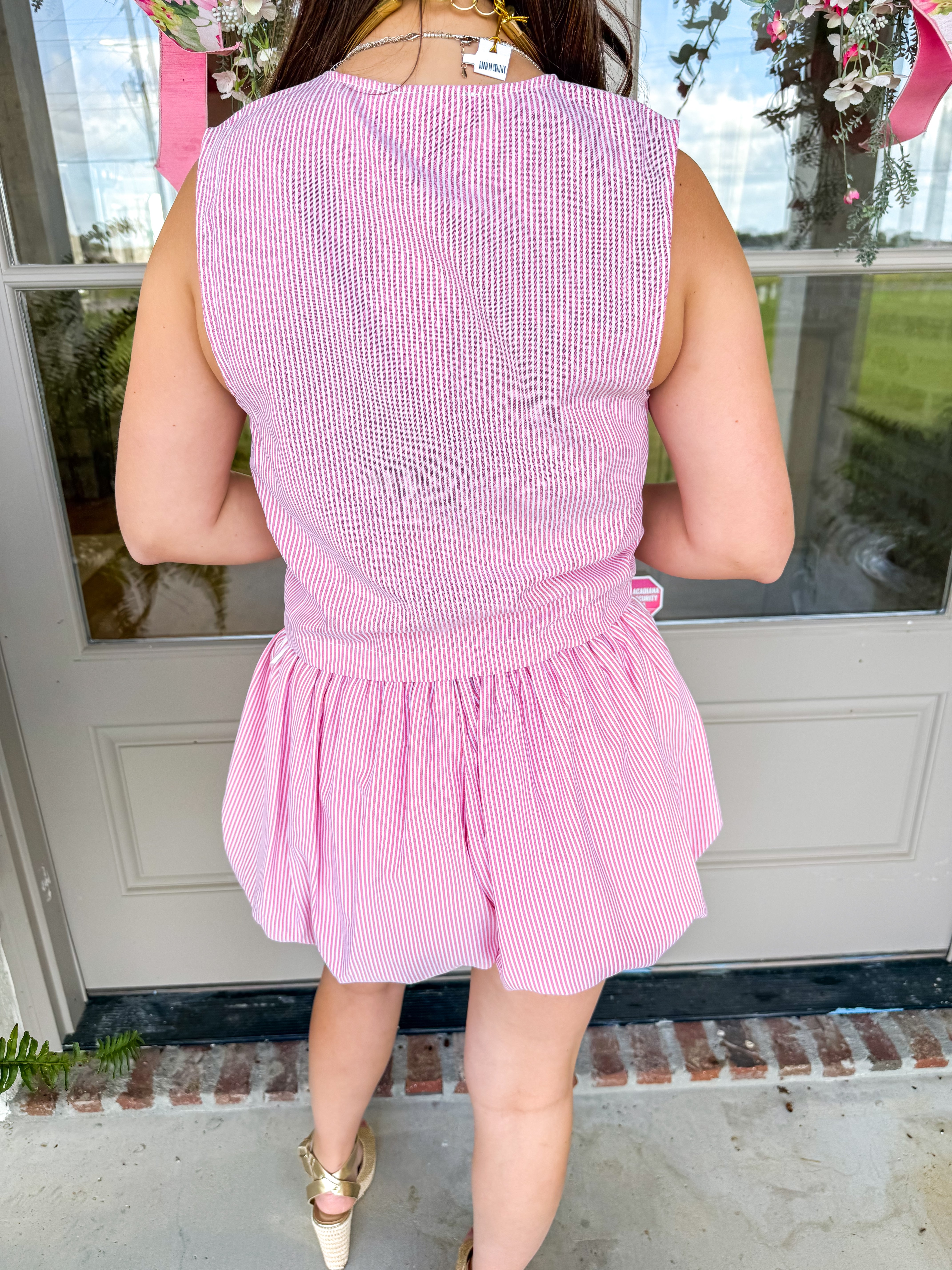 Lollygag Pink Striped Bubble Set