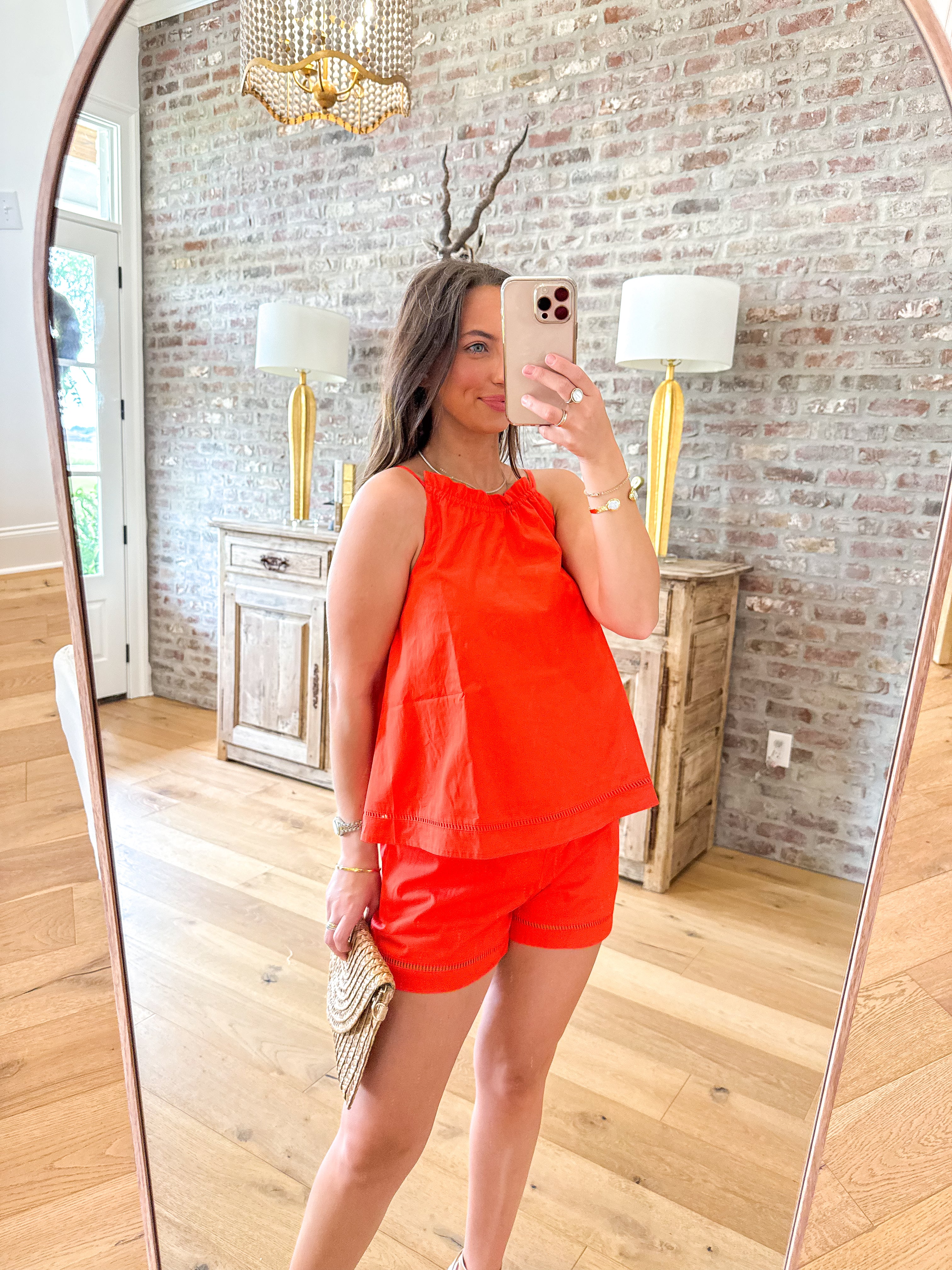 Reese Poplin Burnt Orange Set