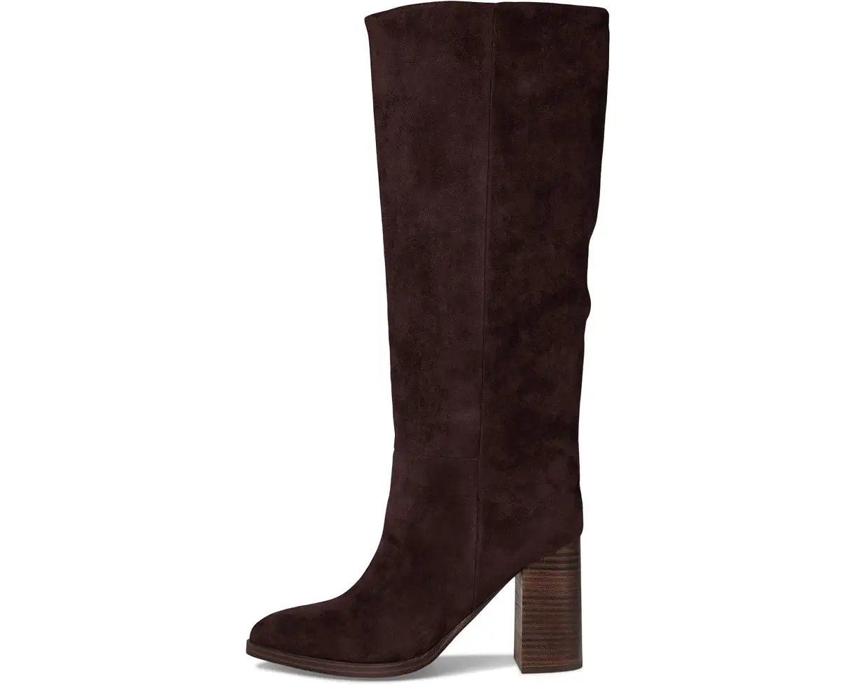 Bardonny Dark Brown Suede Tall Boots