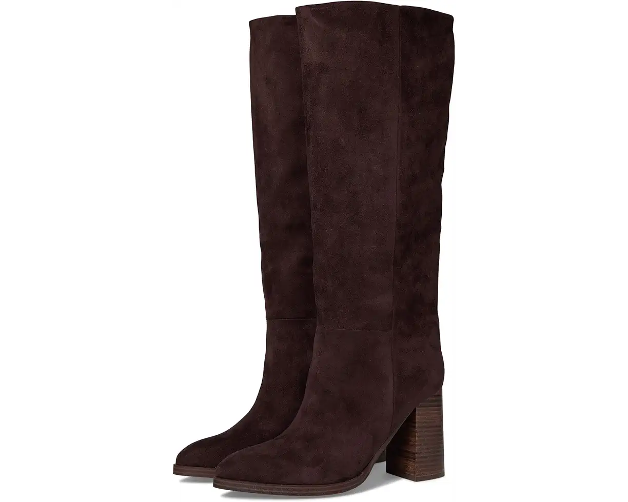 Bardonny Dark Brown Suede Tall Boots