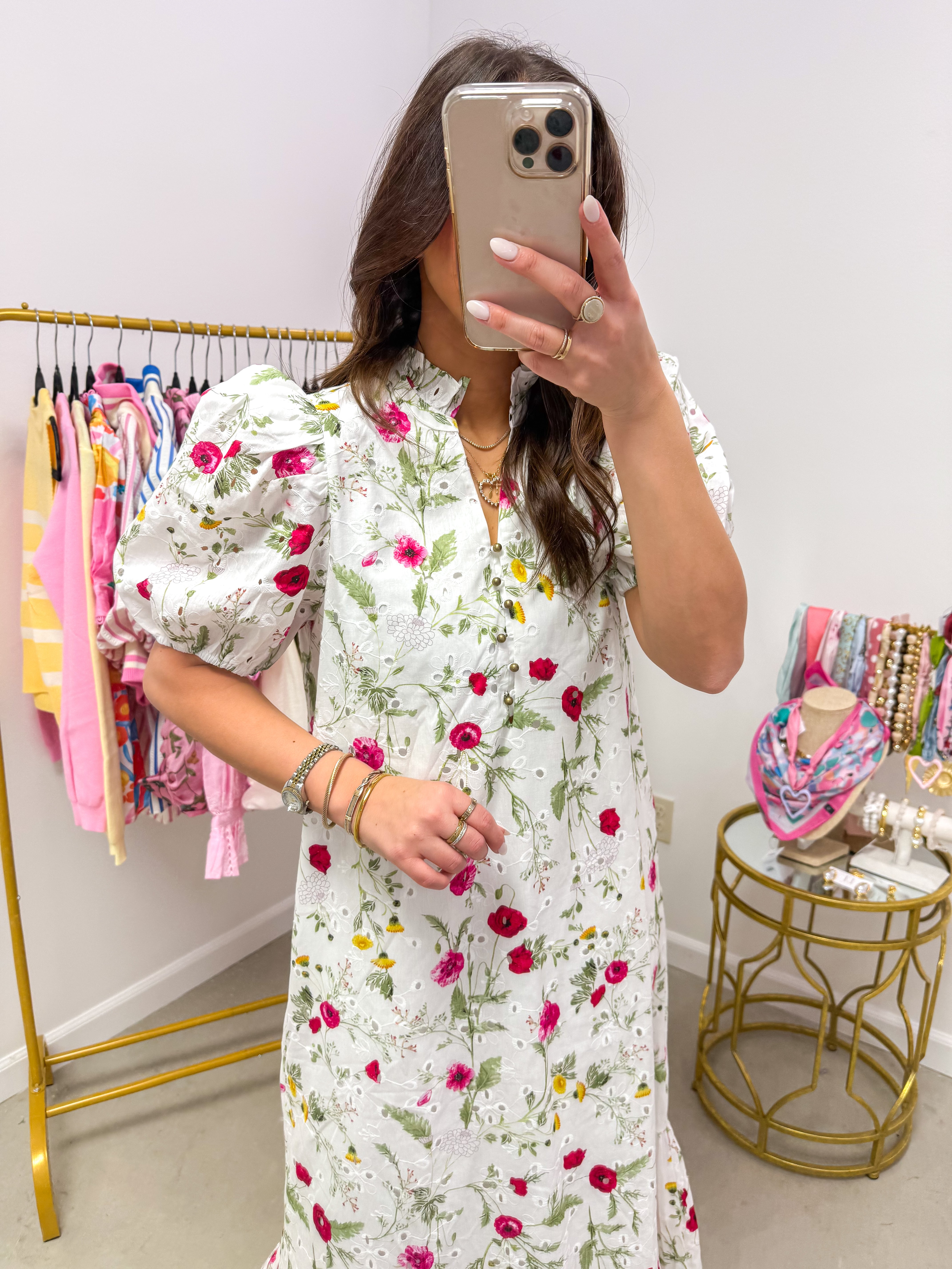 Fresh Edge Off White Floral Midi