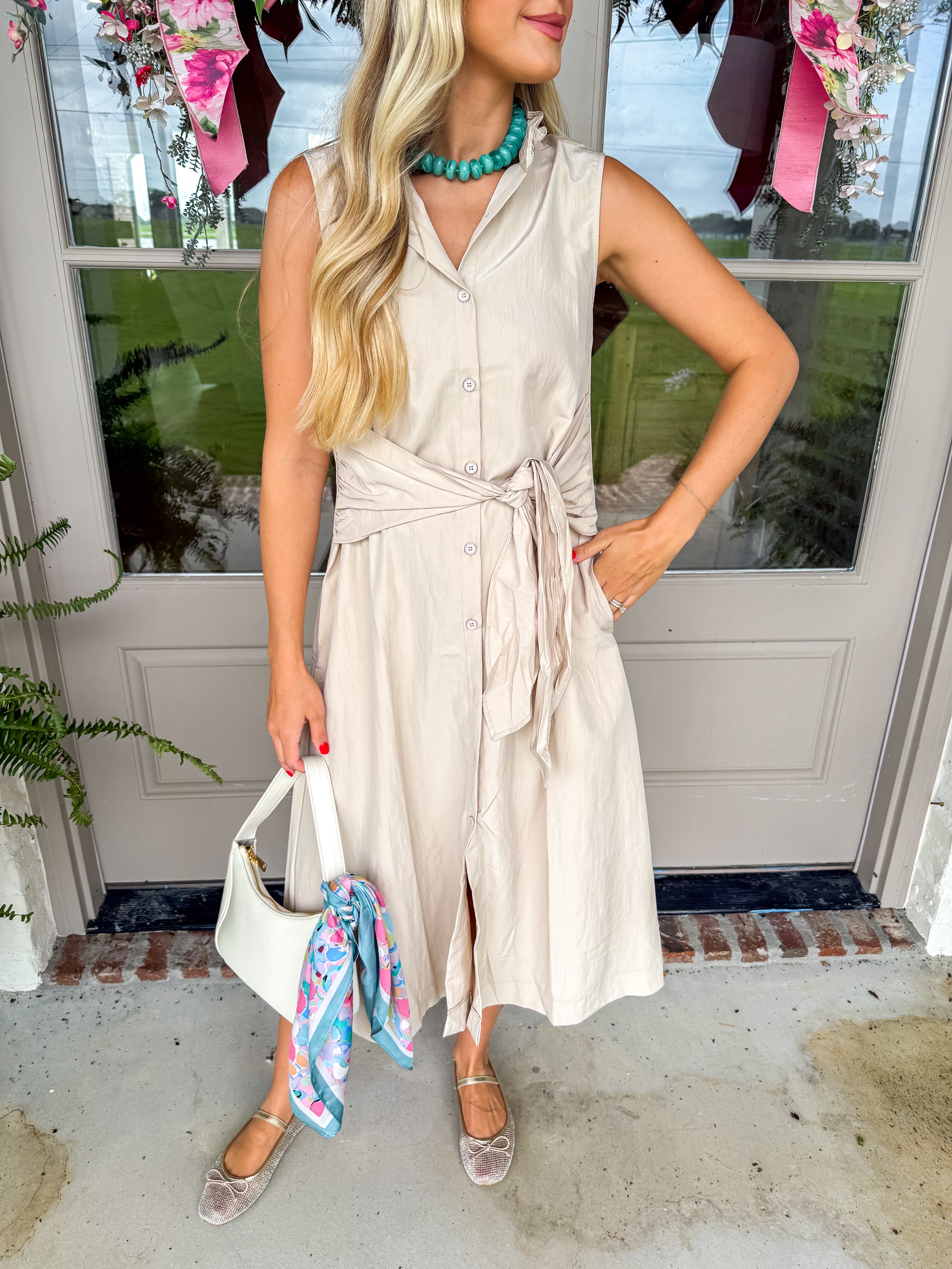 Bailee Taupe Midi