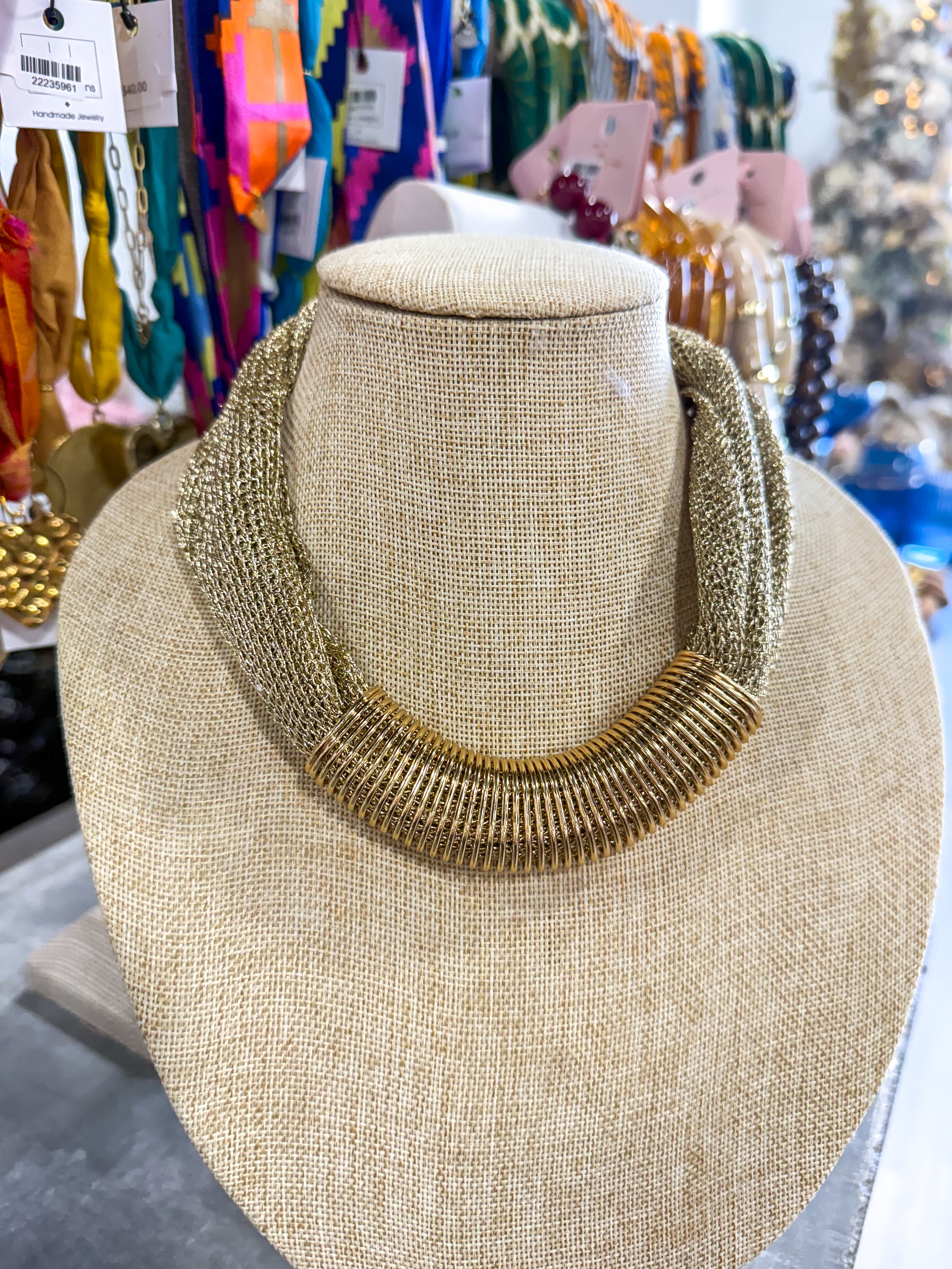 Julia Gold Mesh Necklace