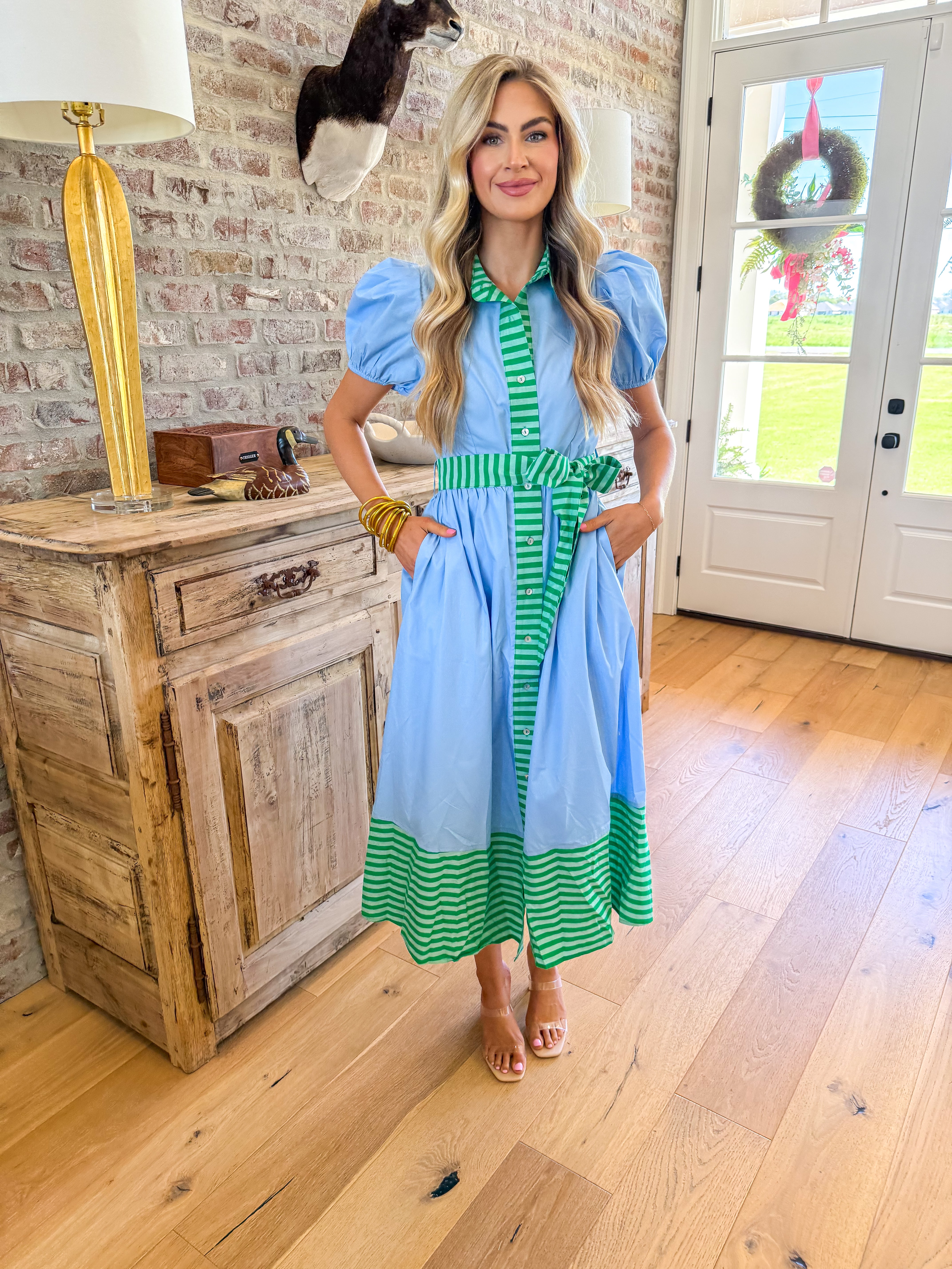 Bluebonnet Striped Maxi