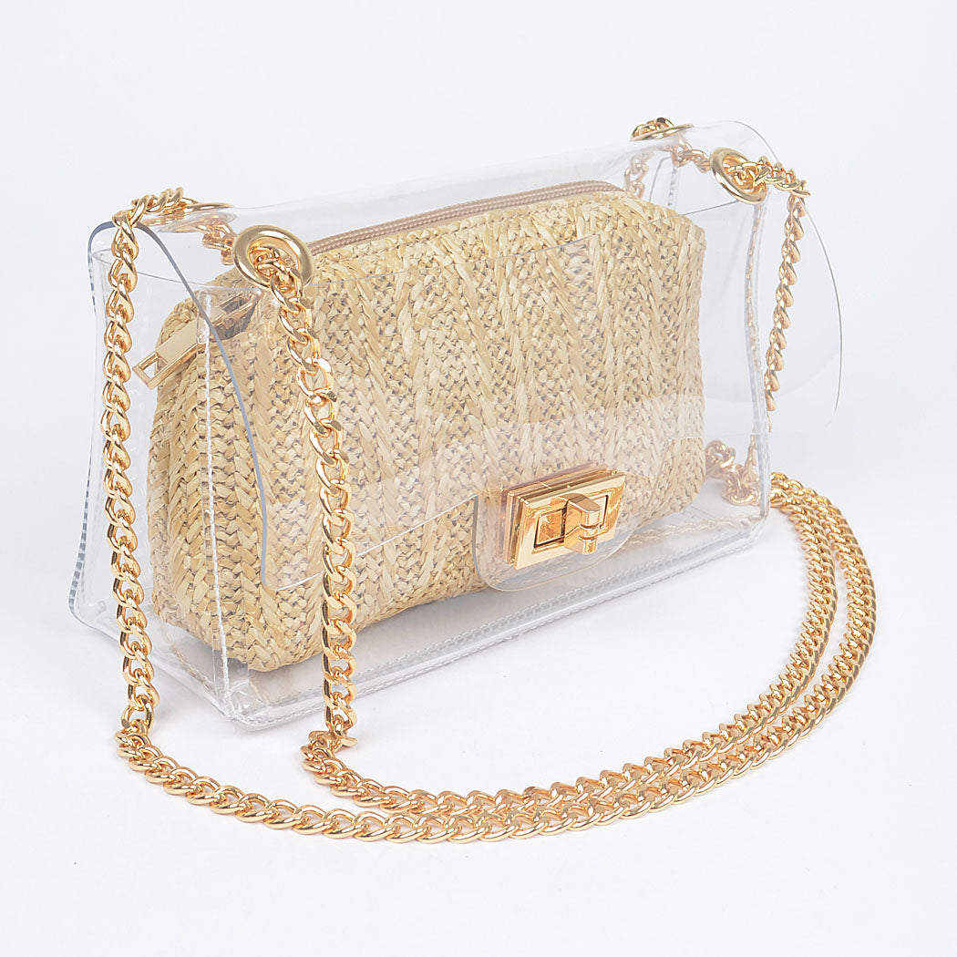 Transparent Crossbody Bag W/Pouch (PREORDER 08/10)