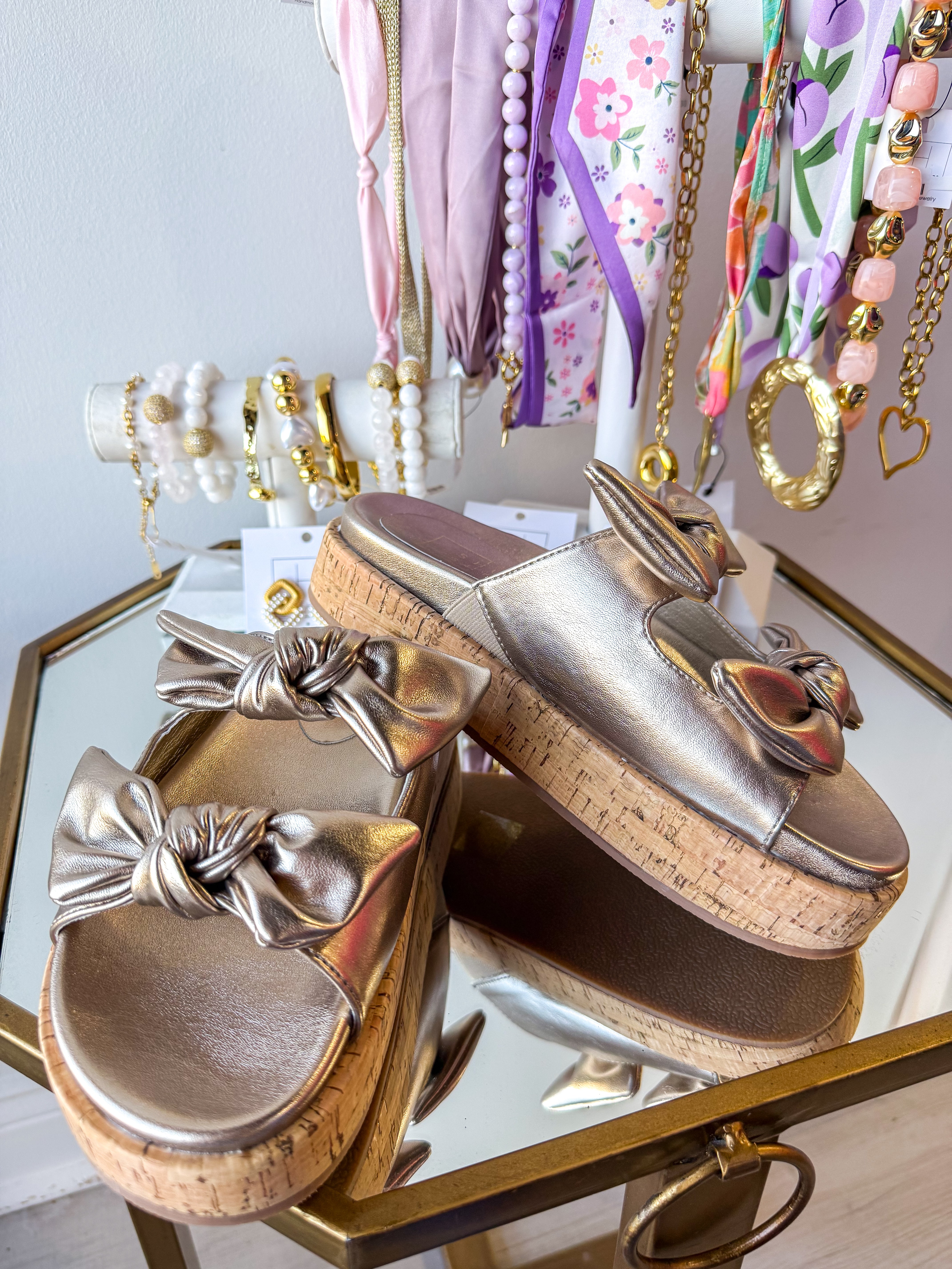 Kiki Golden Sandals