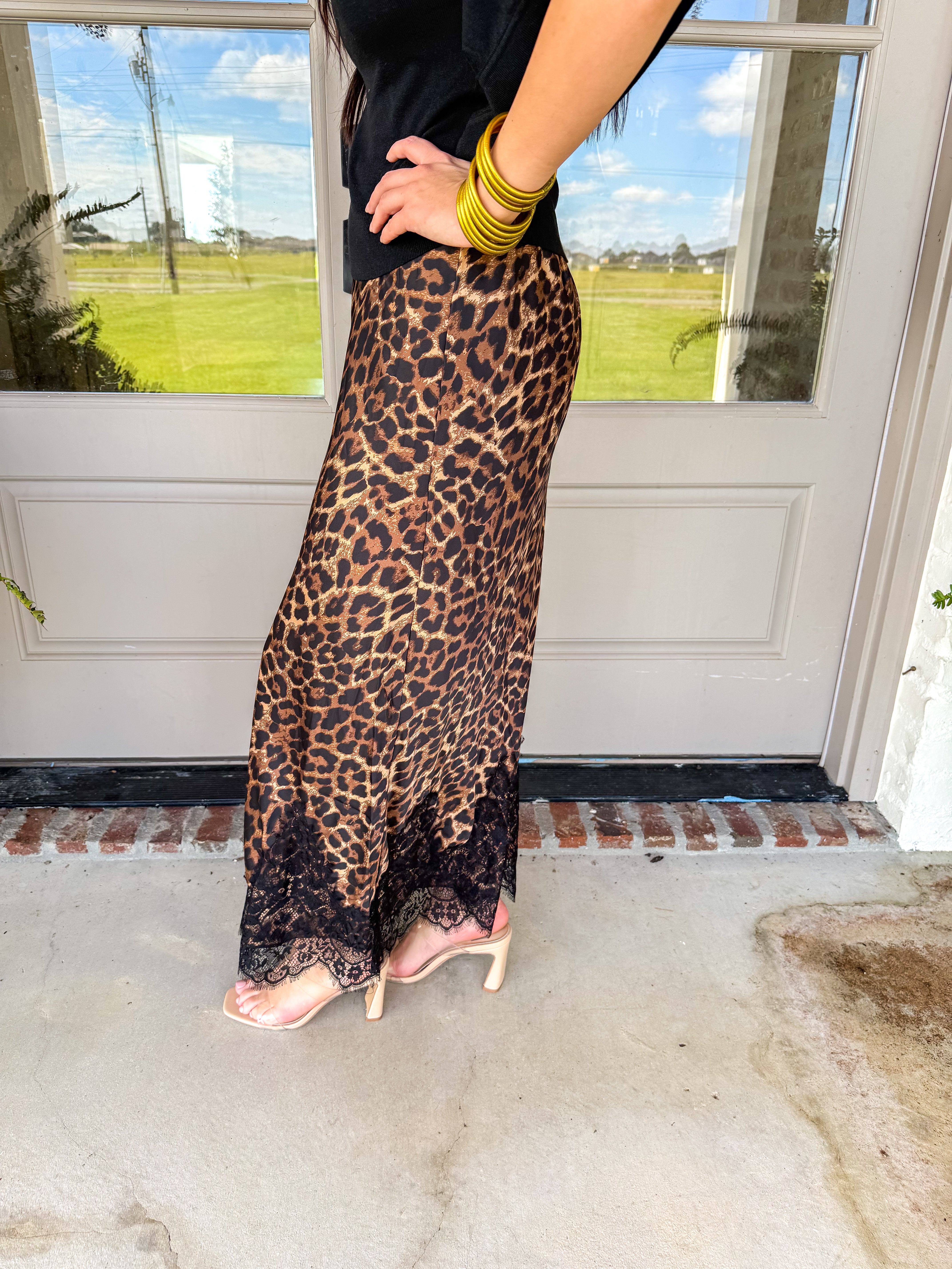 Wild Instinct Leopard Maxi Skirt