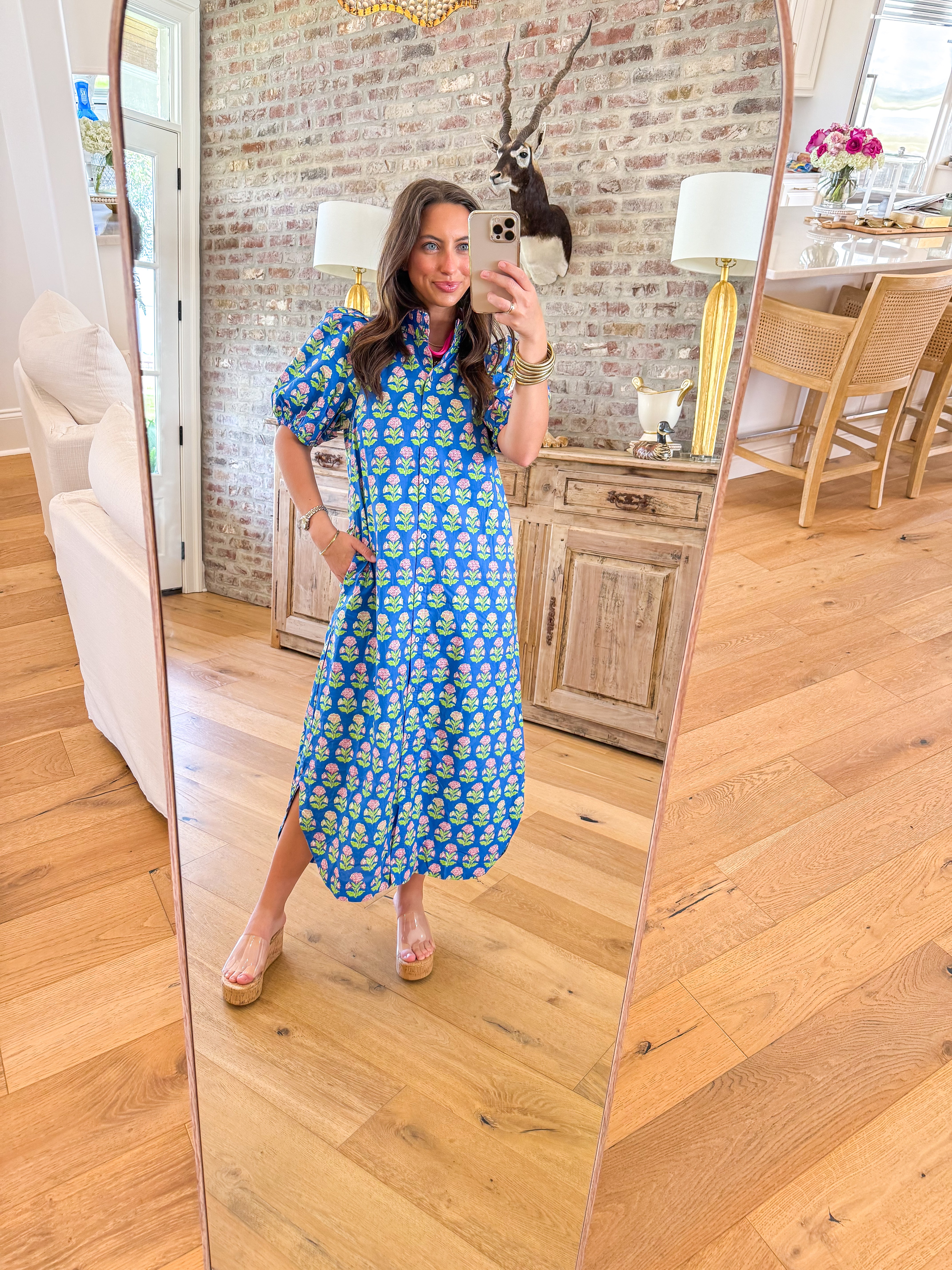Blue Garden Maxi