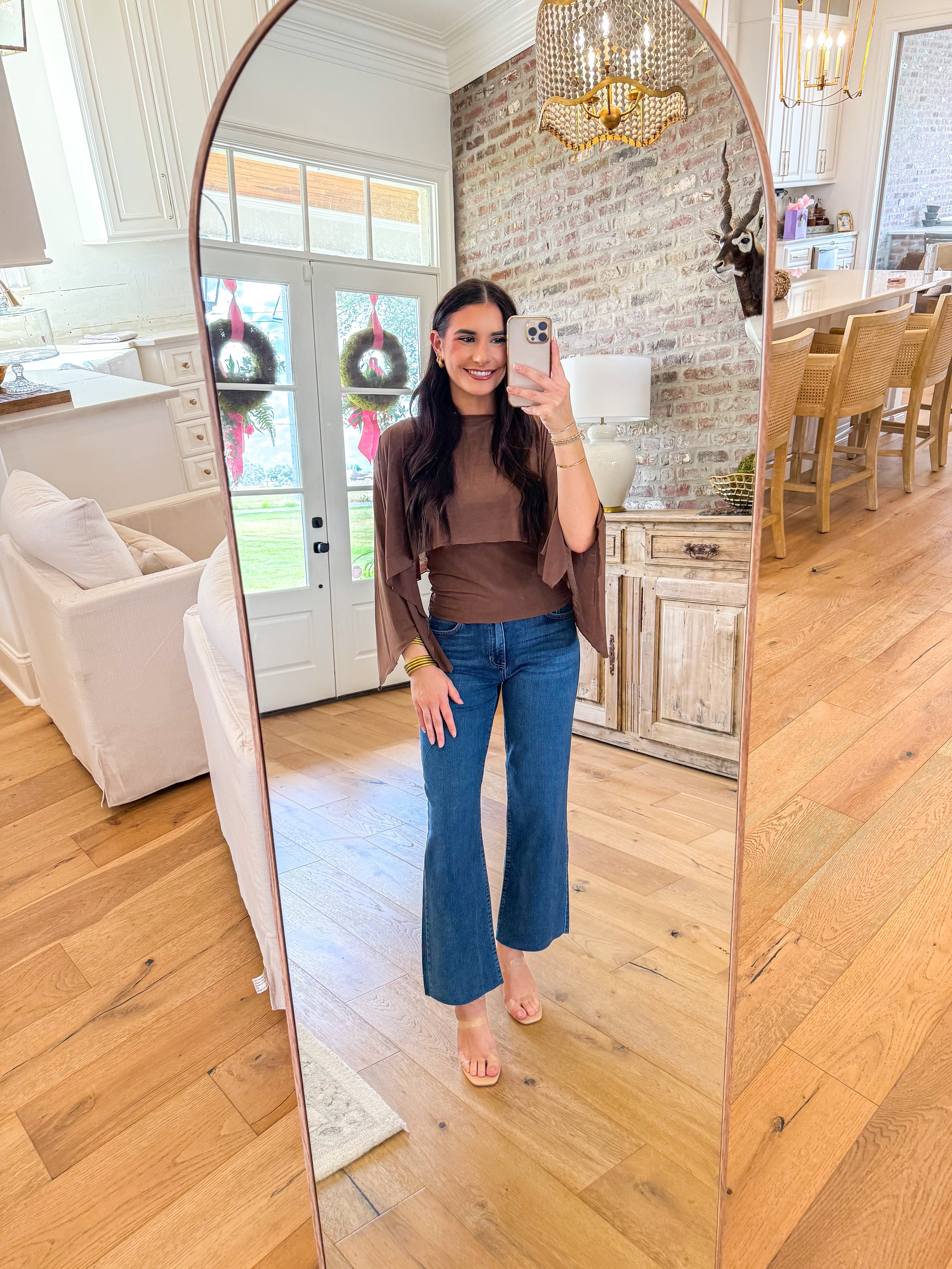 The Mocha Cape Top