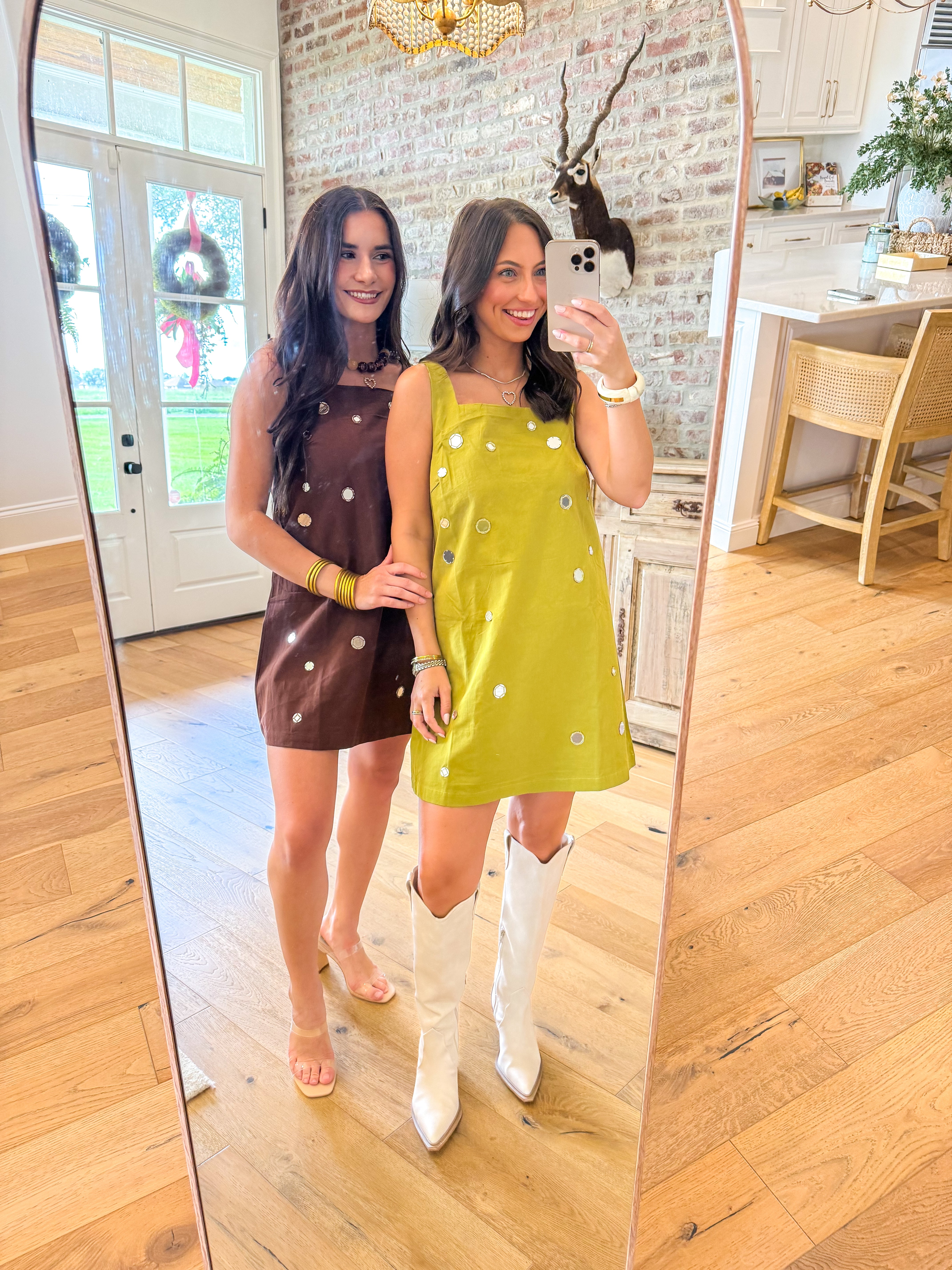 Mirror Mirror Mini Dress Olive