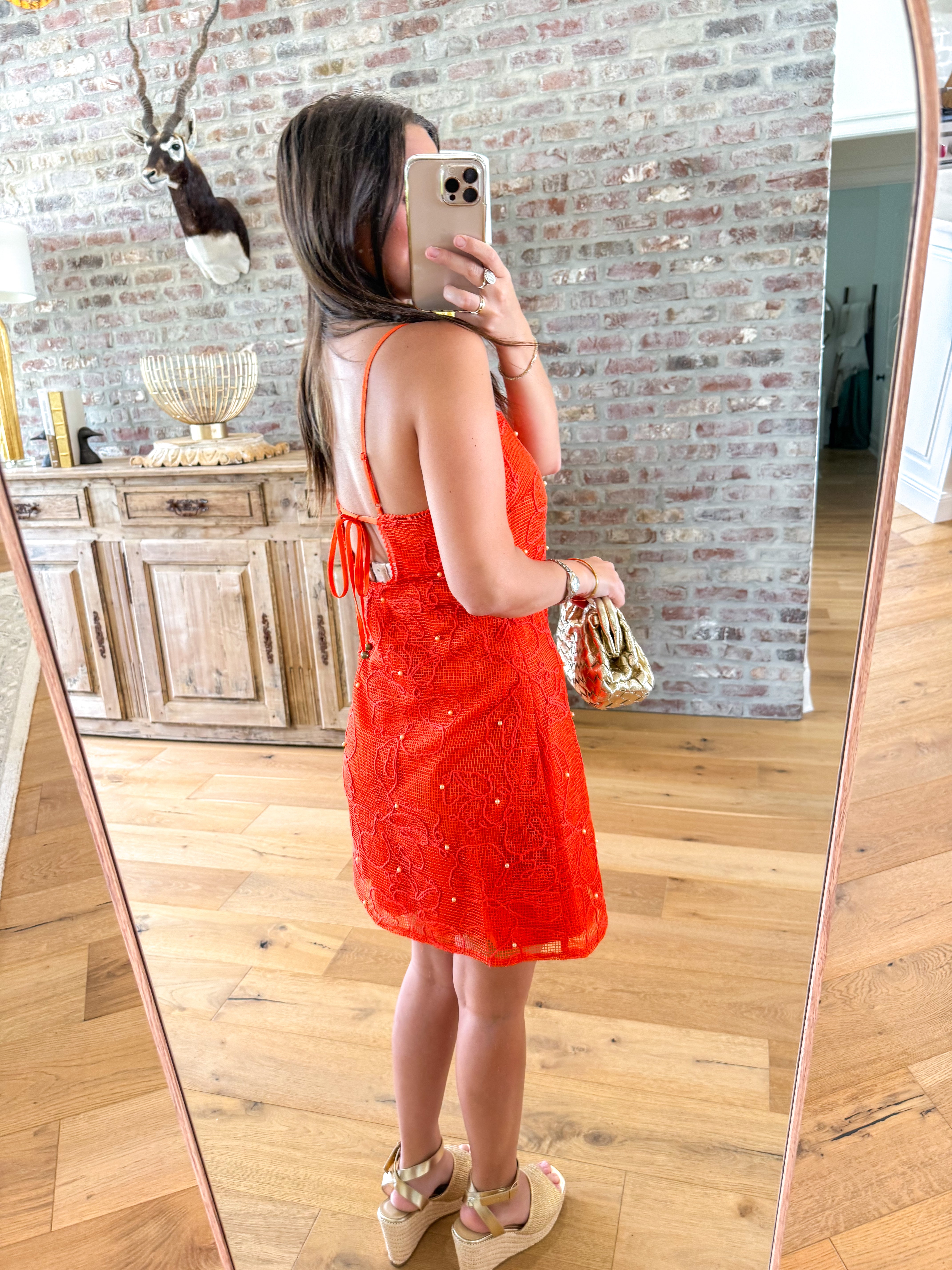 Maureene Dress in Salsa Red
