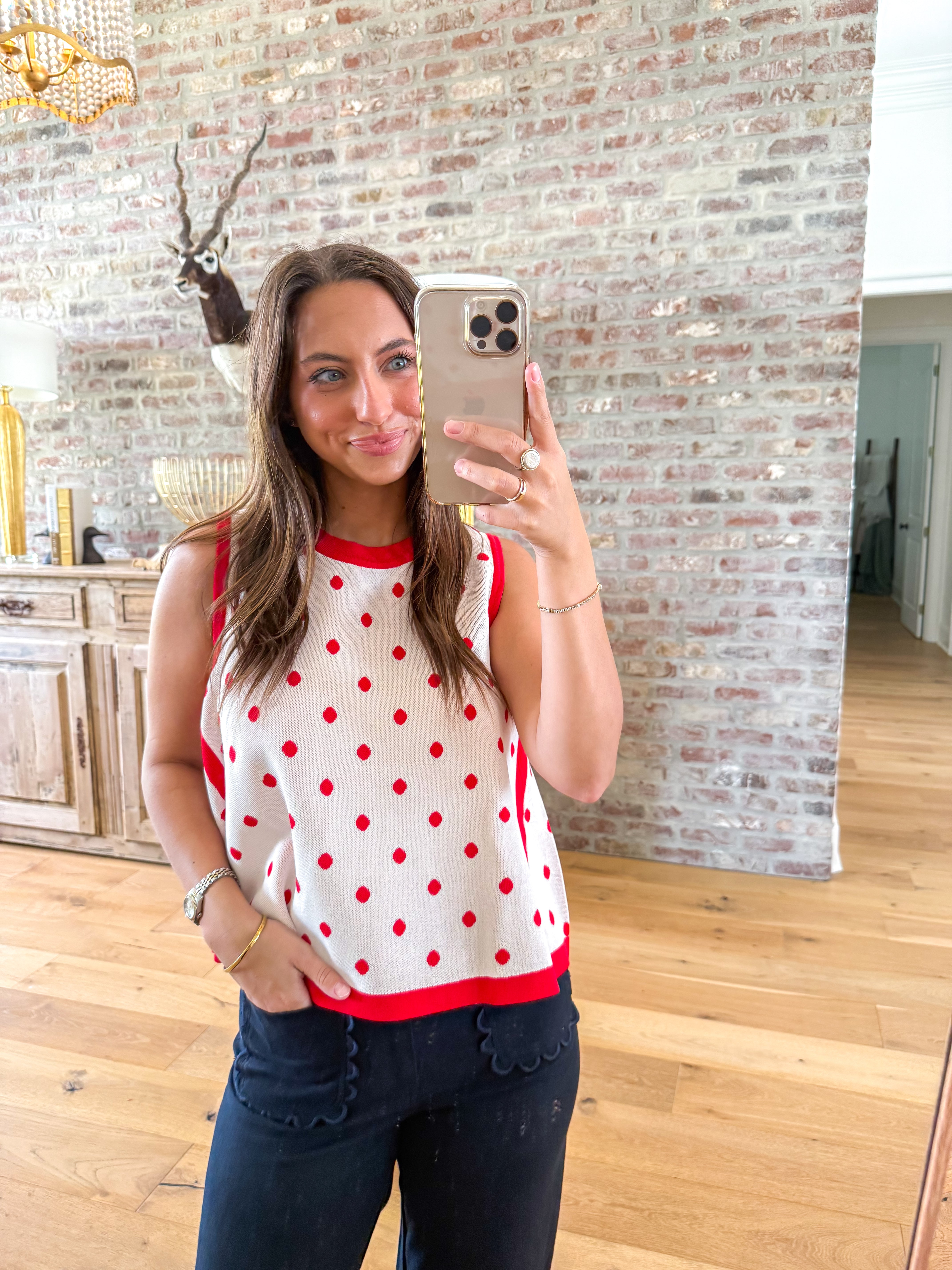 Darling Dot Cream Tank