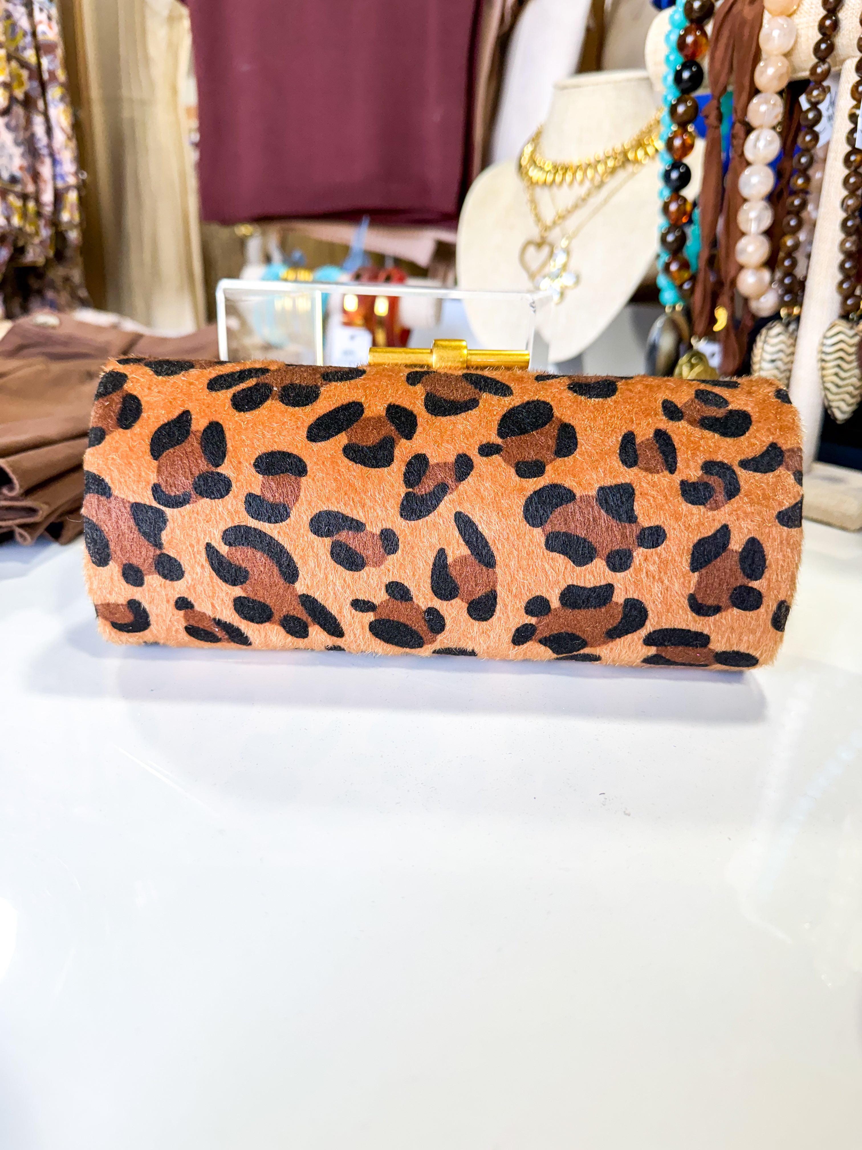 Vittoria Leopard Purse
