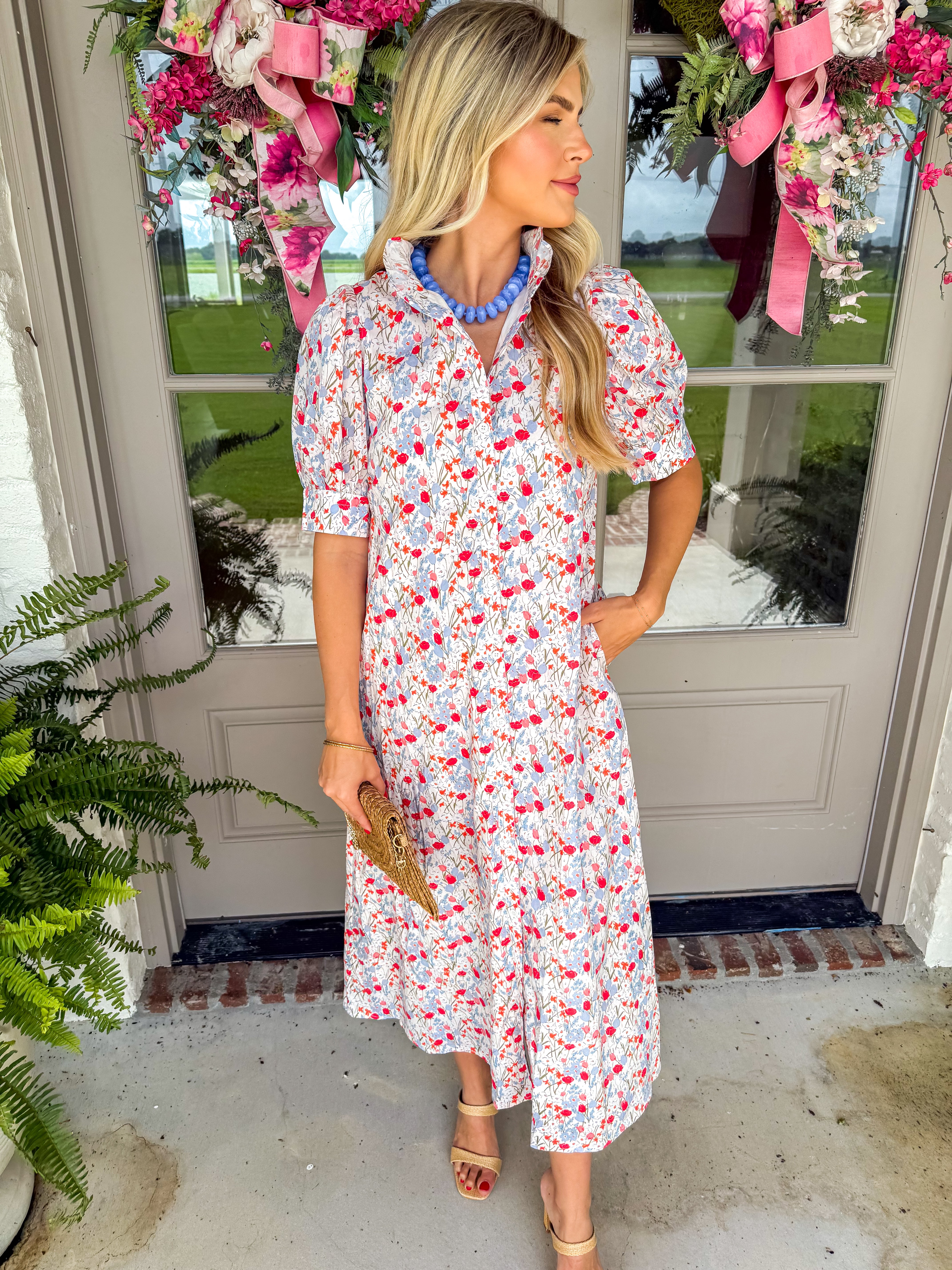 Meadow Song Blue Floral Maxi