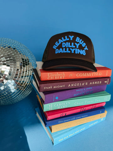 Dilly Dally Brown/Blue Trucker Hat