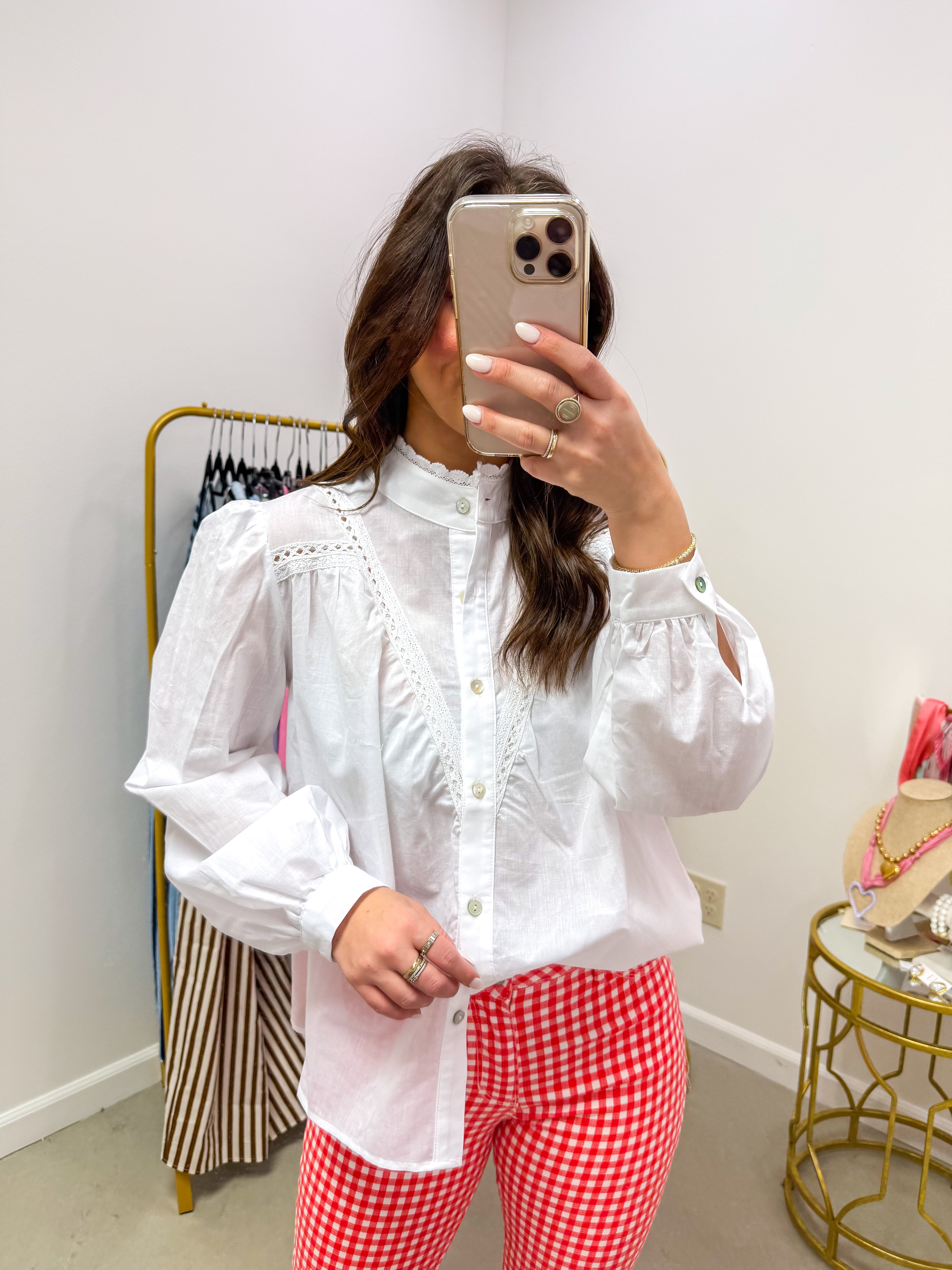 Josie White Lace Blouse
