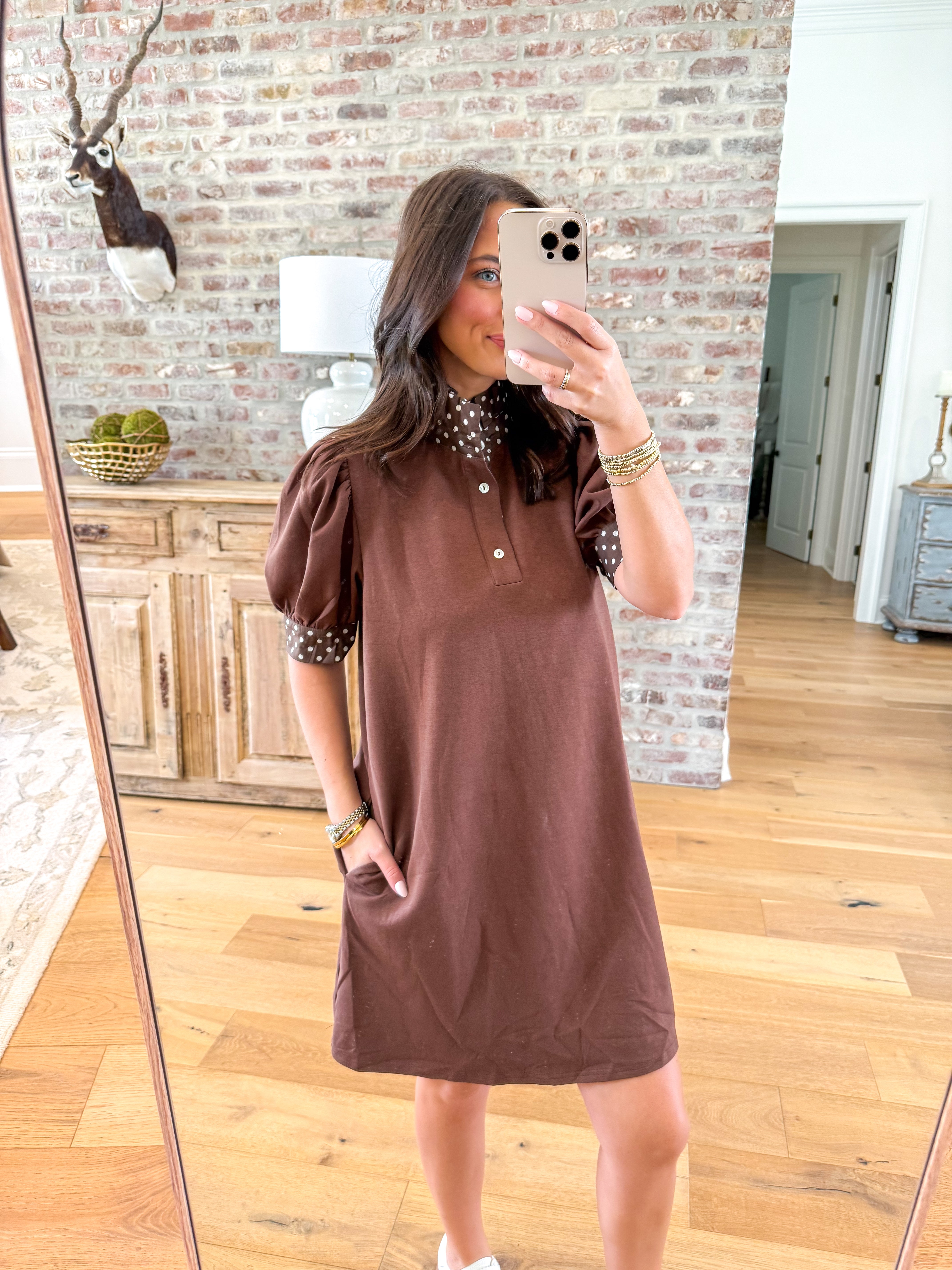 The Sporty Little Something Dress Brown