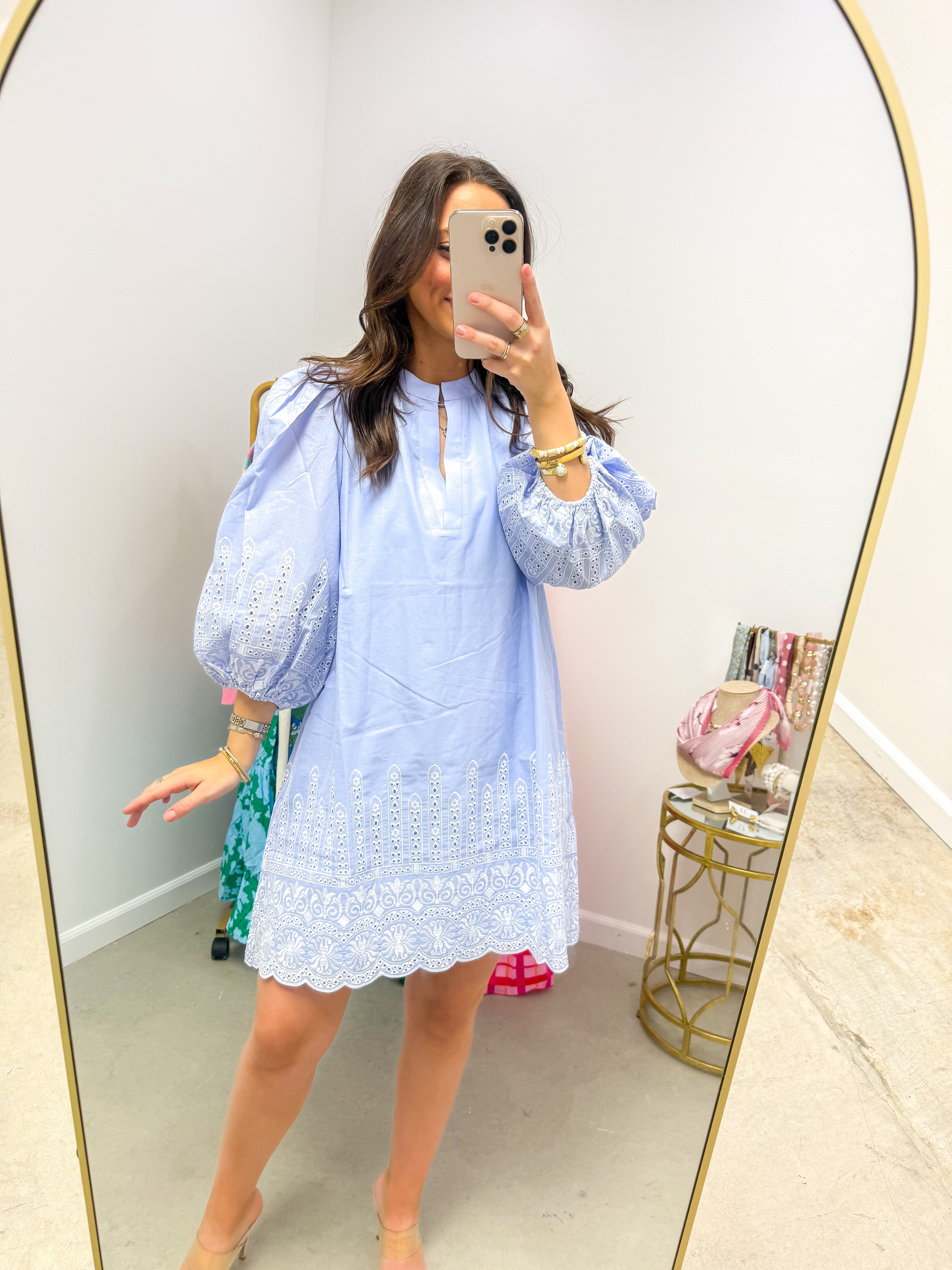 Karlee Eyelet Victoria Shift Mini