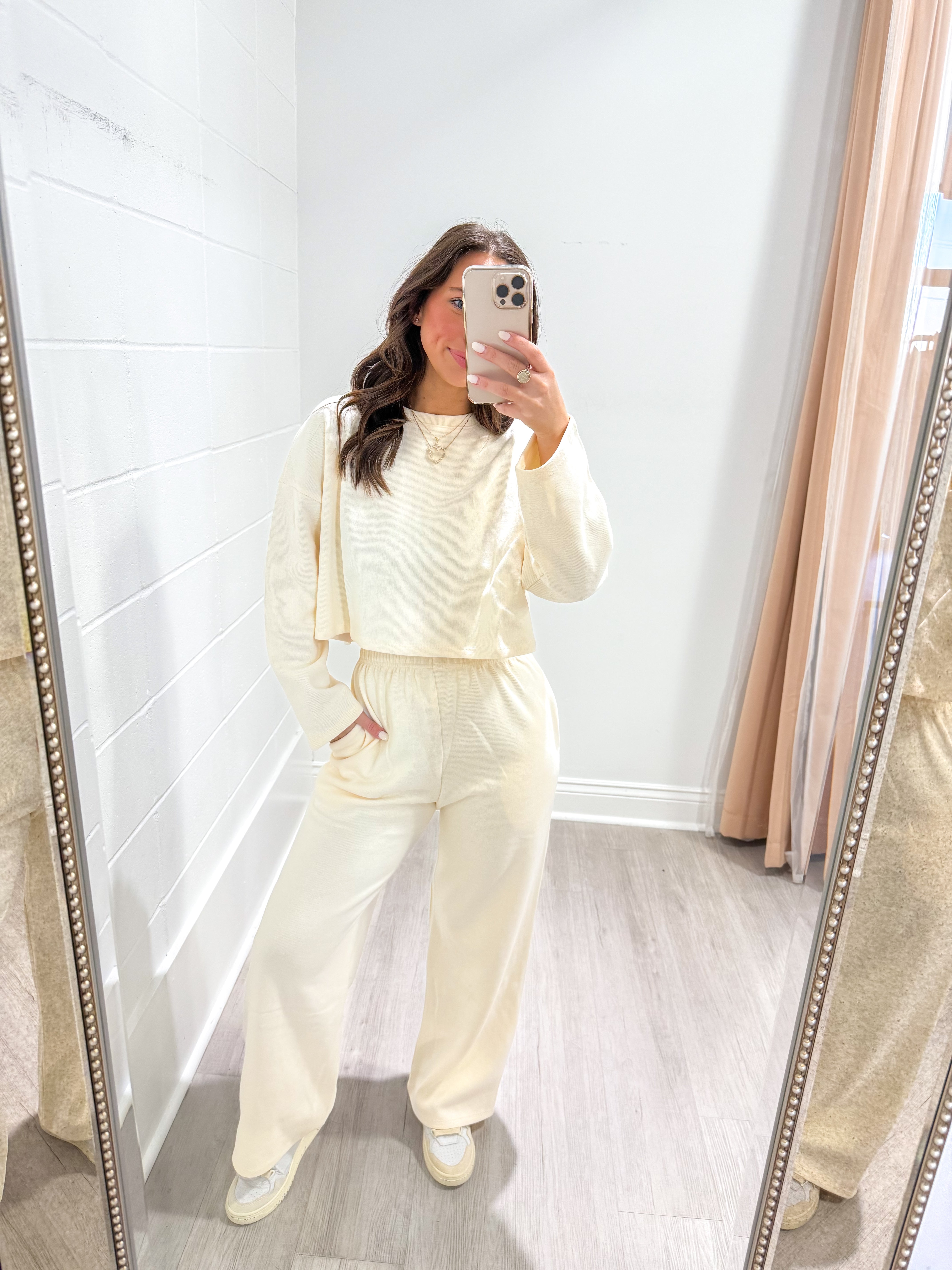 Relaxed Stay Knit Ivory Set