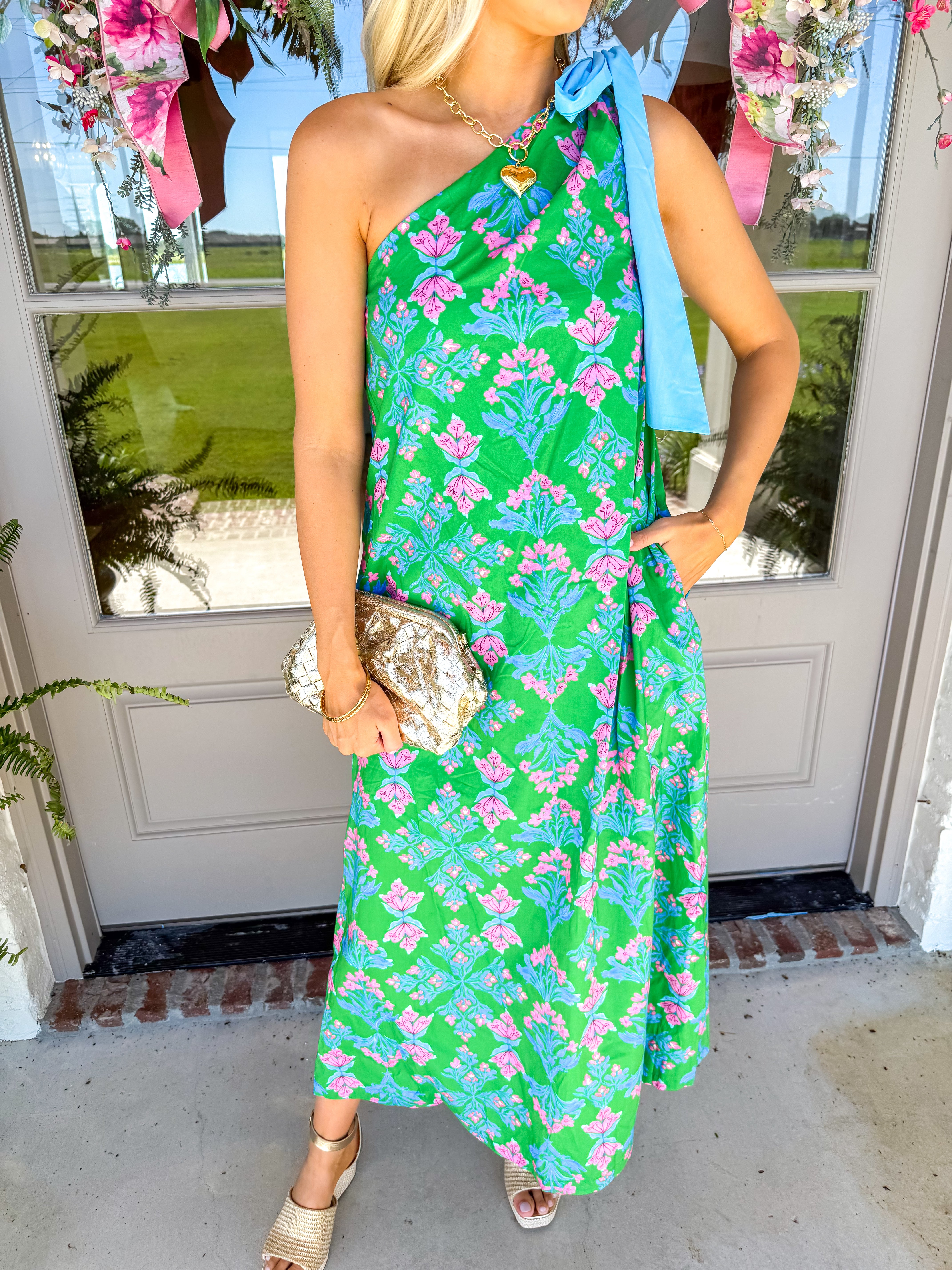 Garden Party One-Shoulder Dress