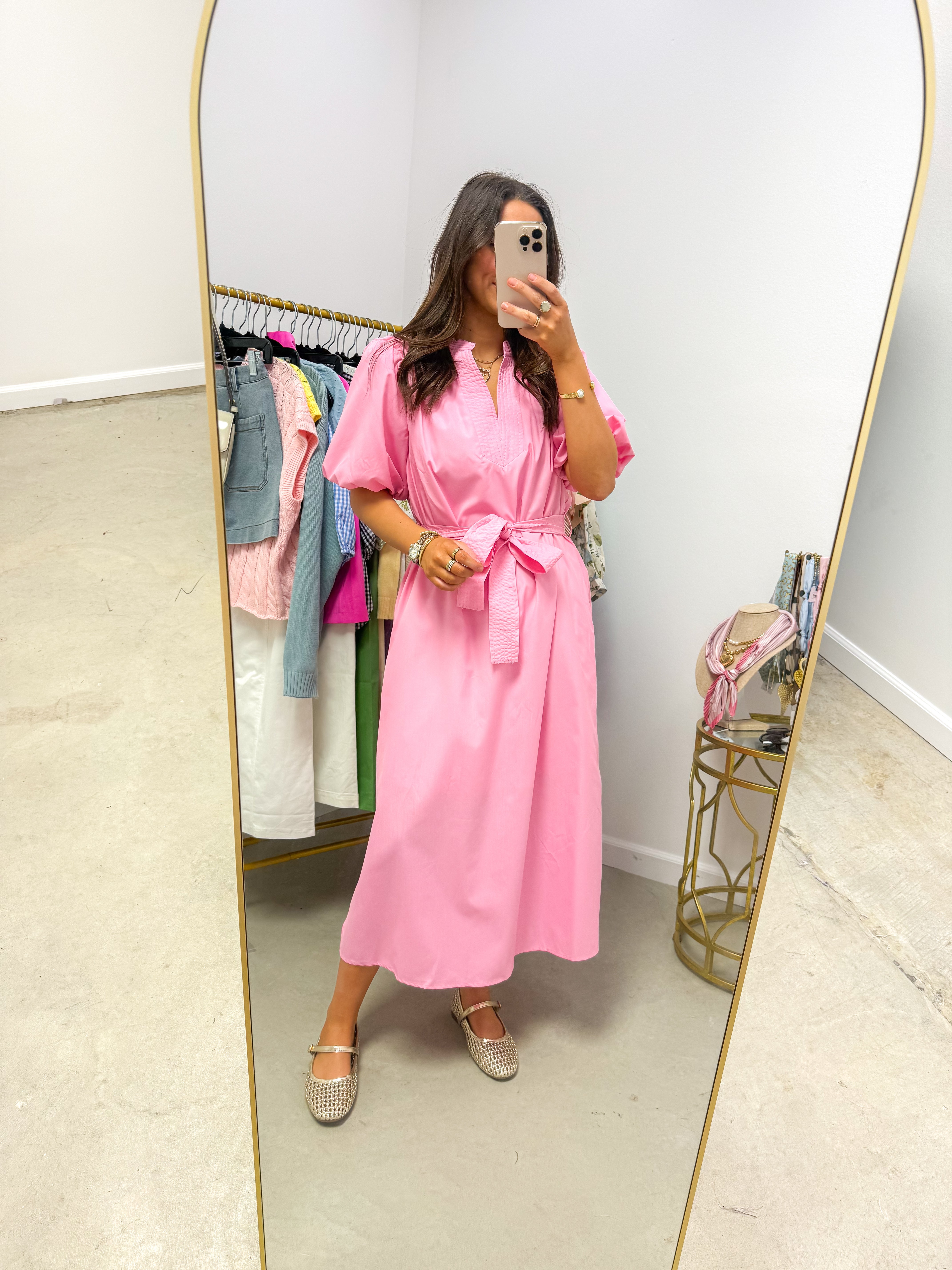 Sweet Ella Mae Light Pink Midi