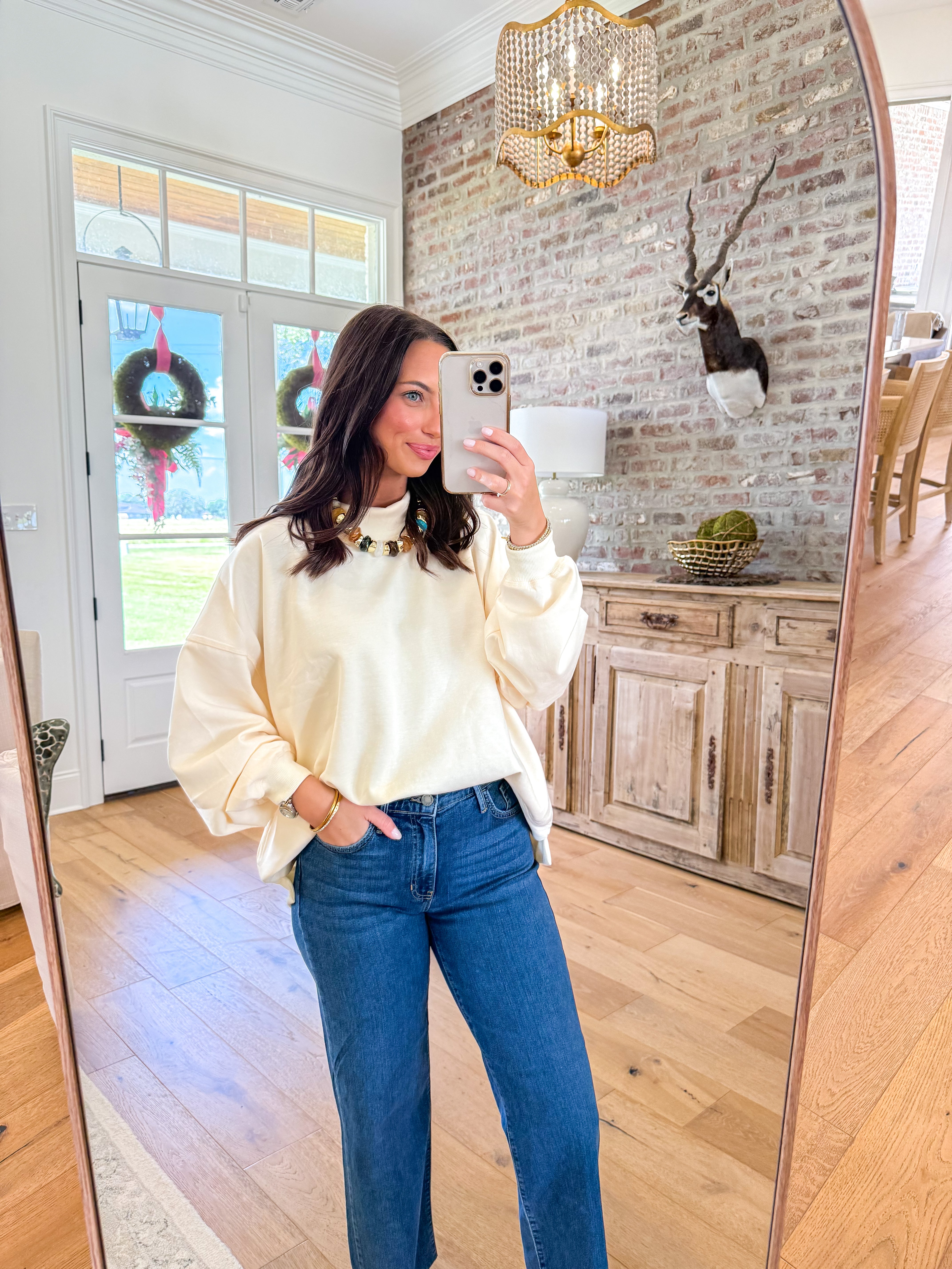 The Cozy Girl Mock Neck Pullover