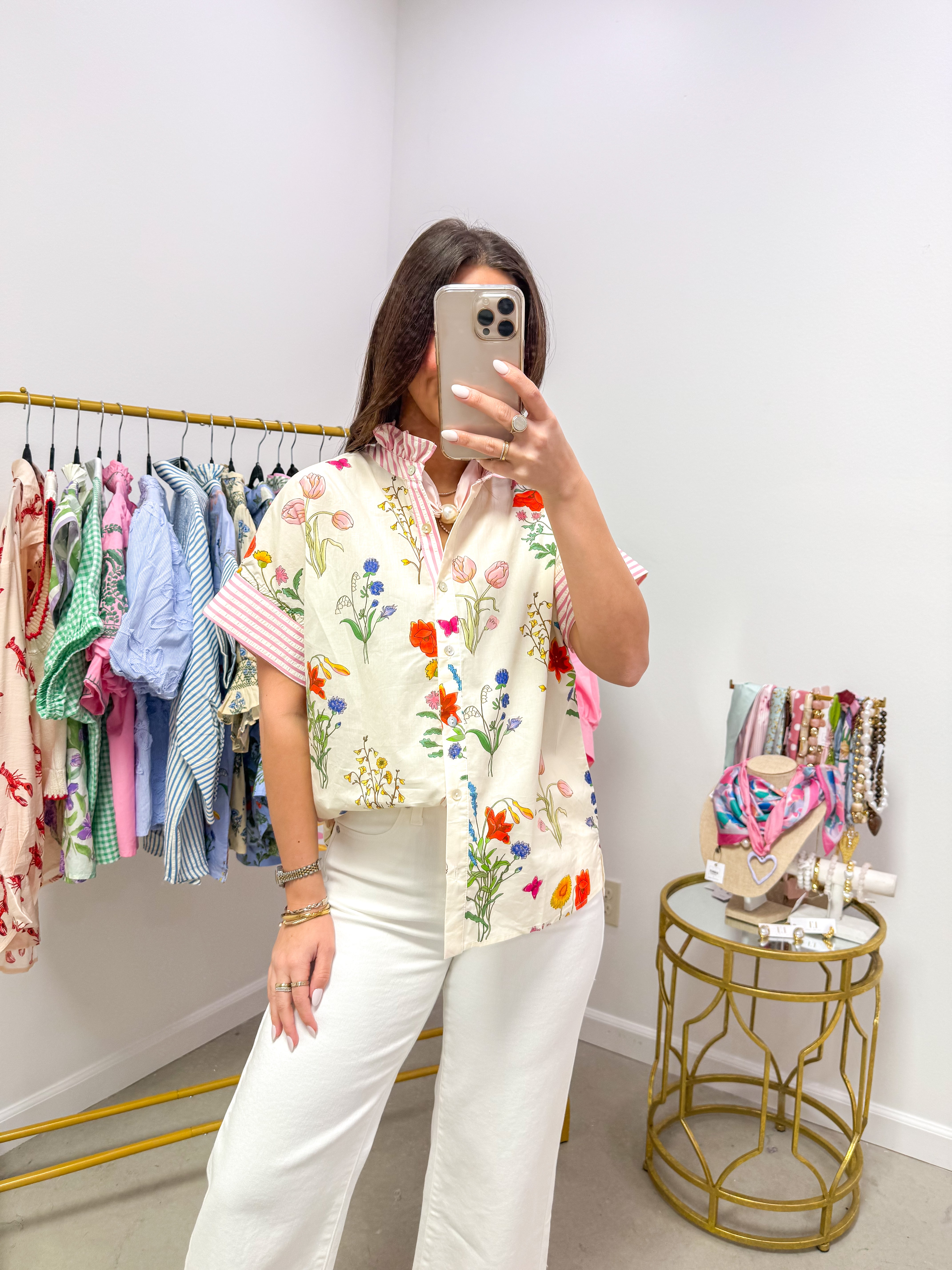 Bliss & Bloom Cream Top