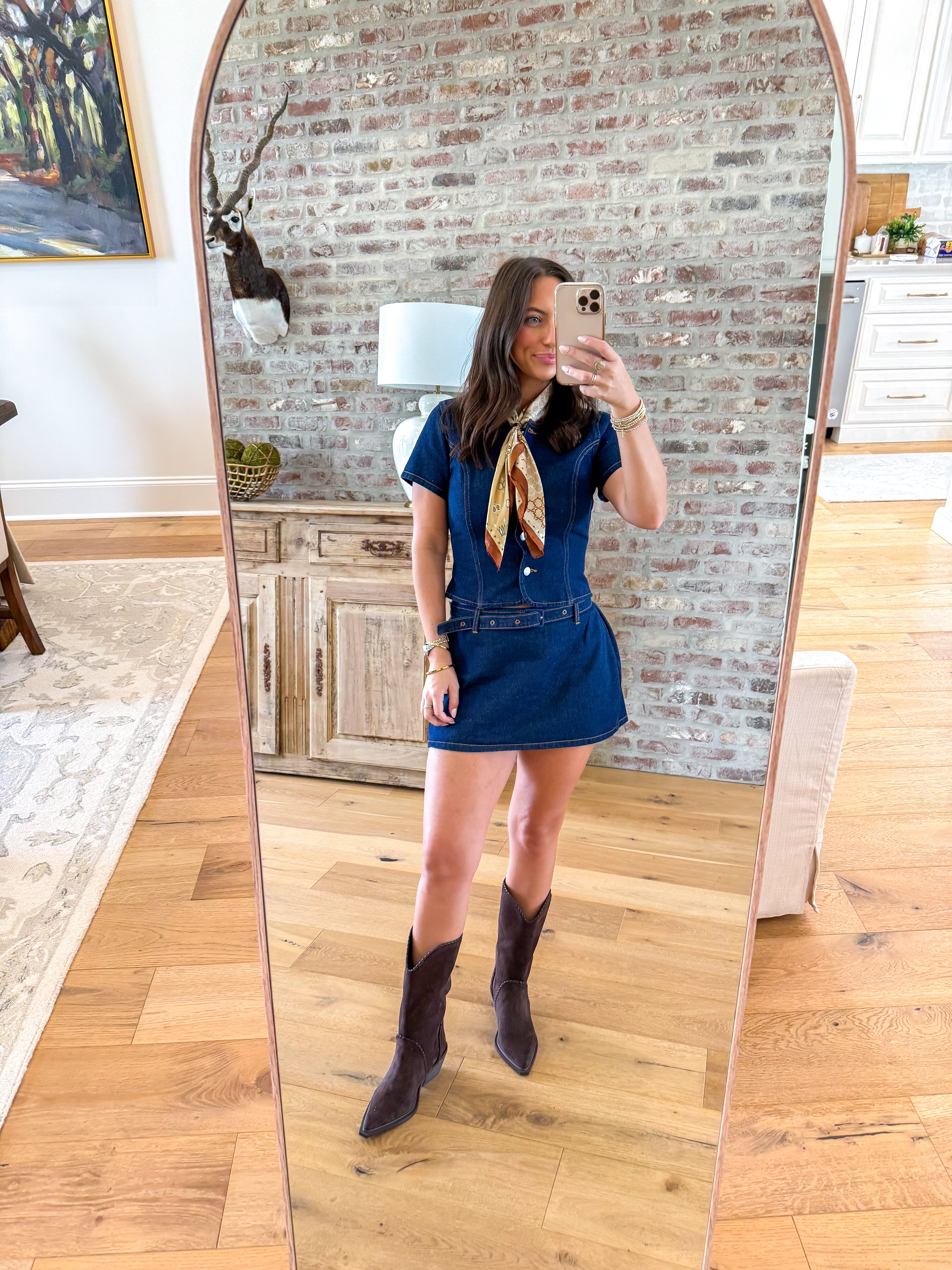 Indigo Charm Denim Set