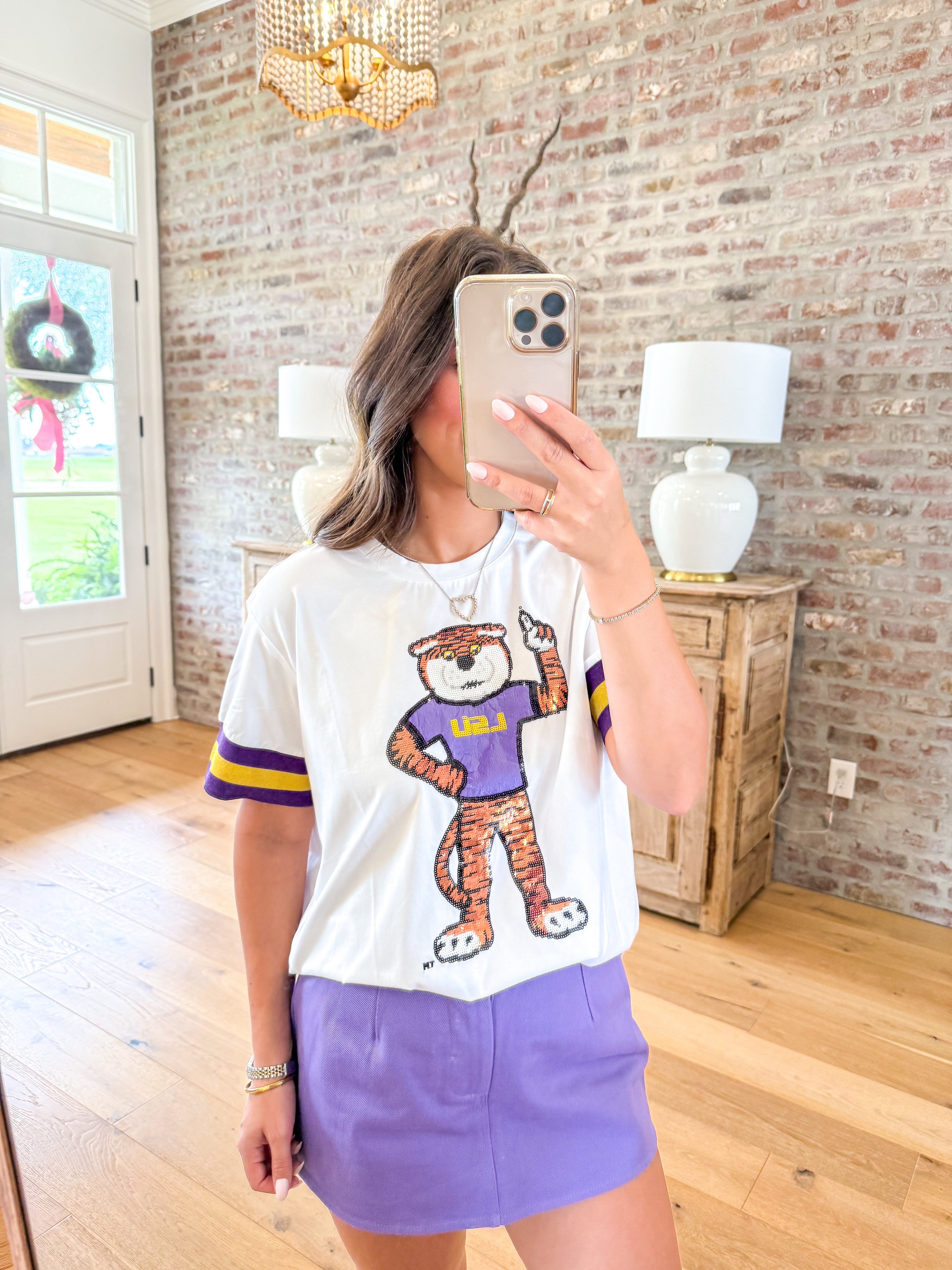 LSU Sparkle Logo T-Shirt