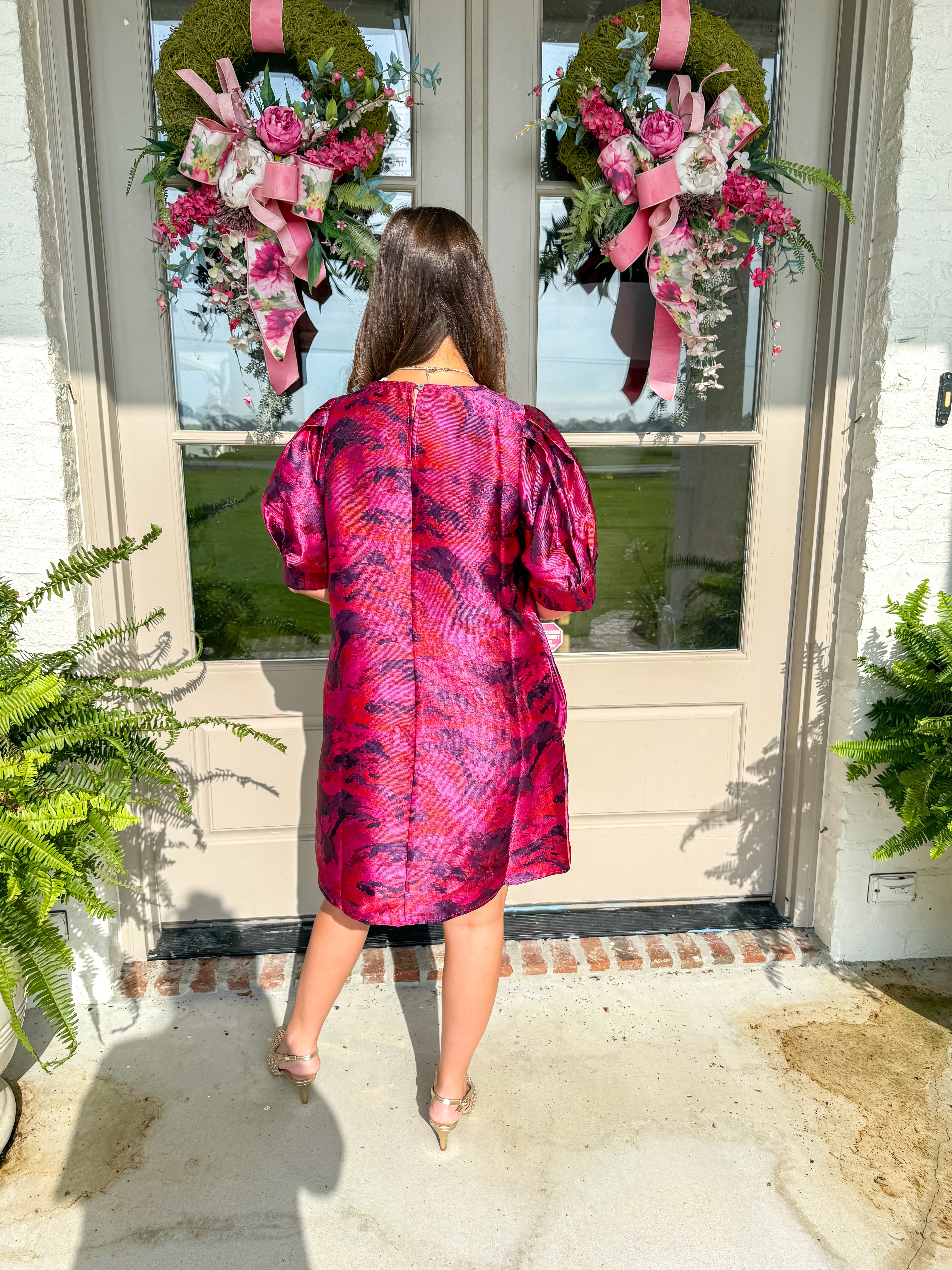 Fuchsia Glow Jacquard Mini