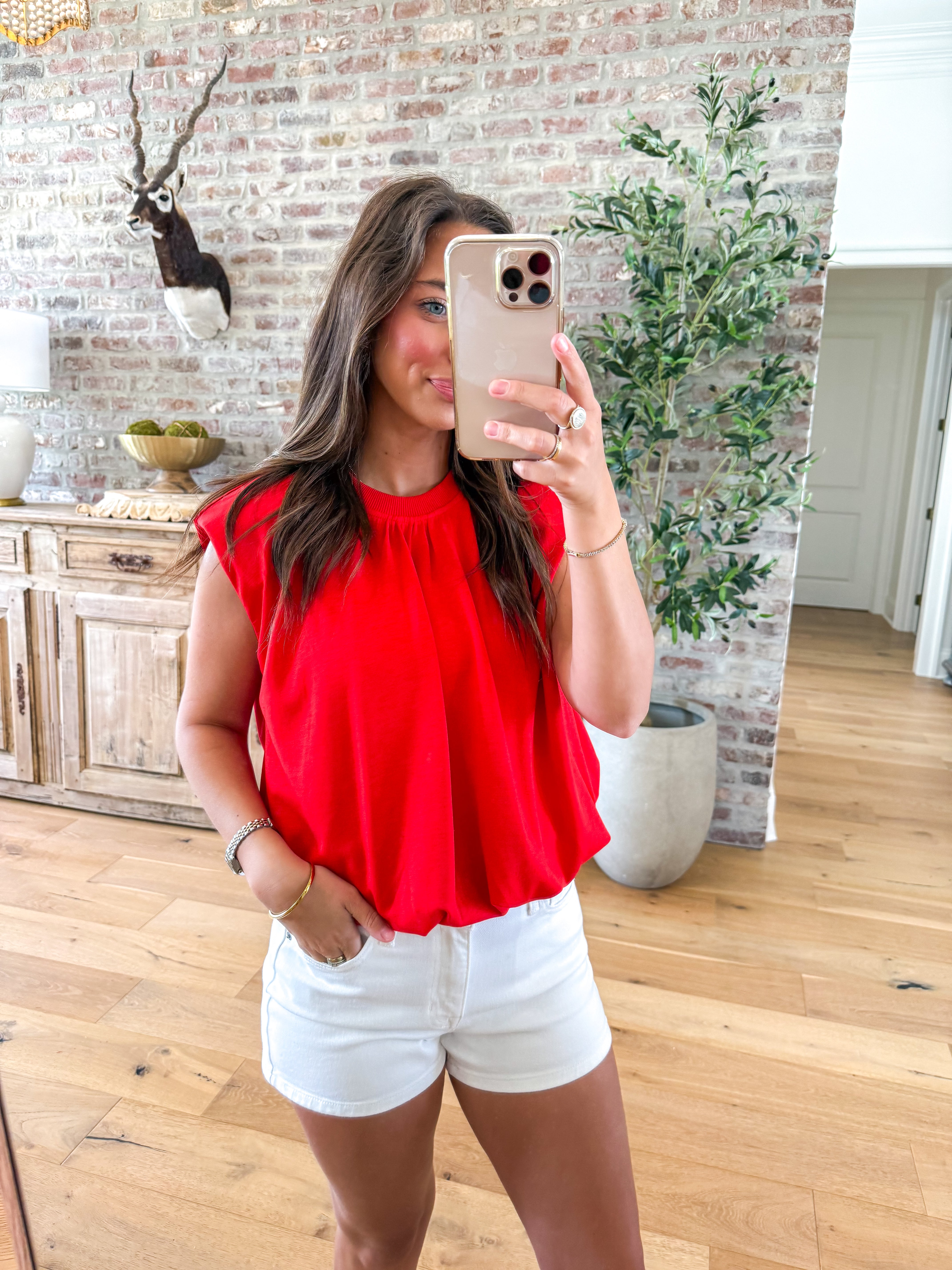 Bubbly Red Top