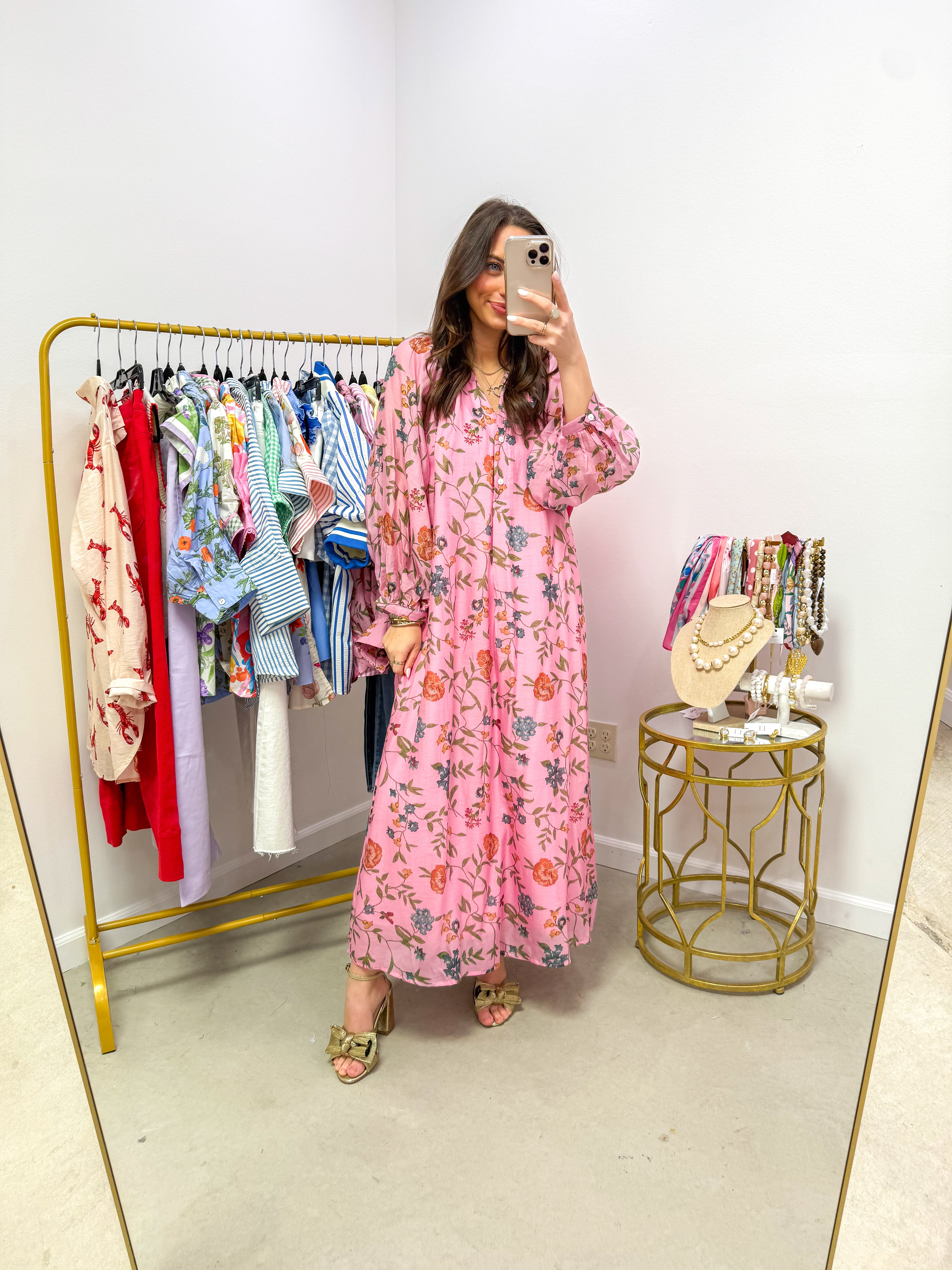 Free Sprit Pink Floral Midi