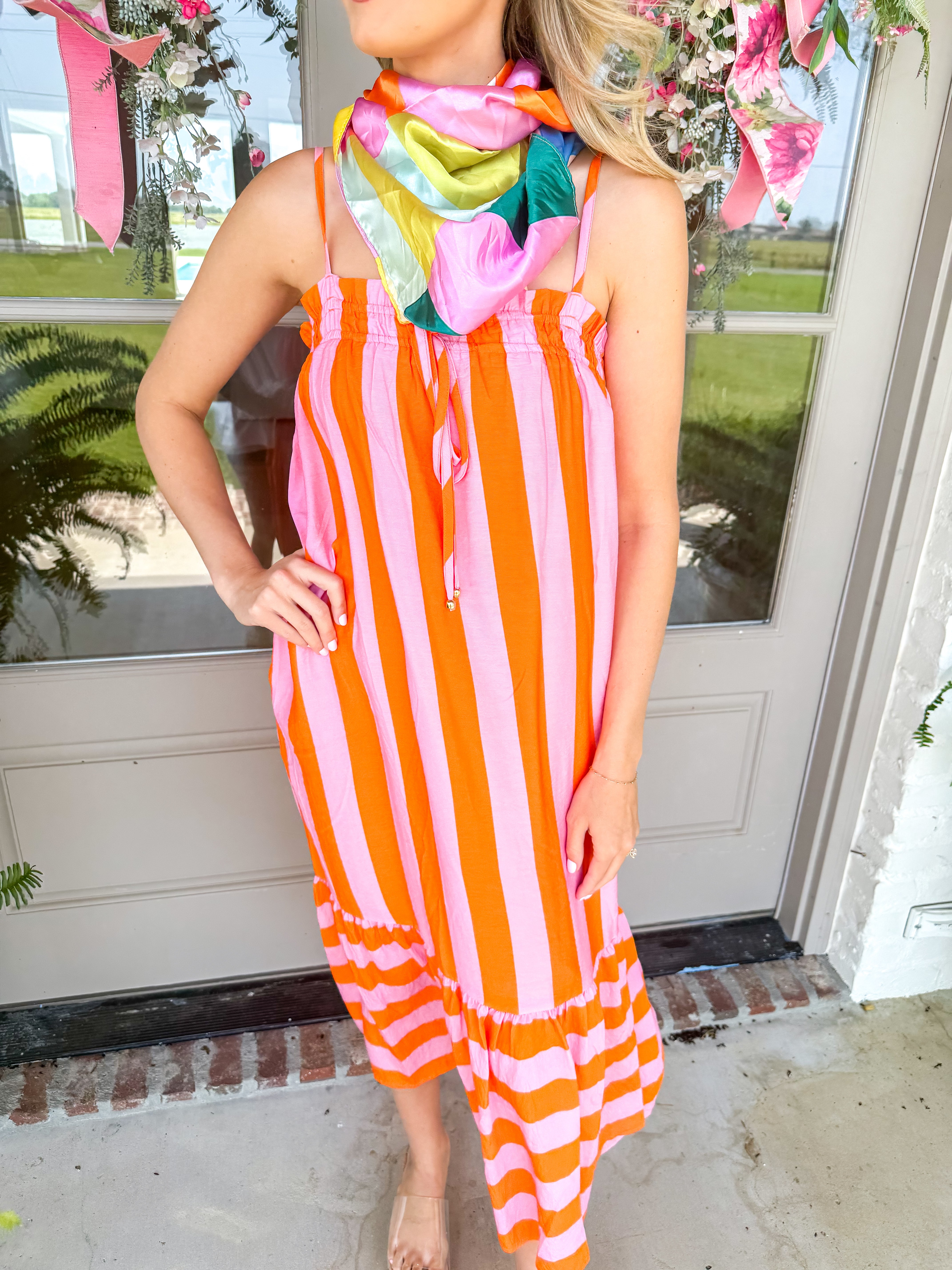 Sherbert Stripe Midi