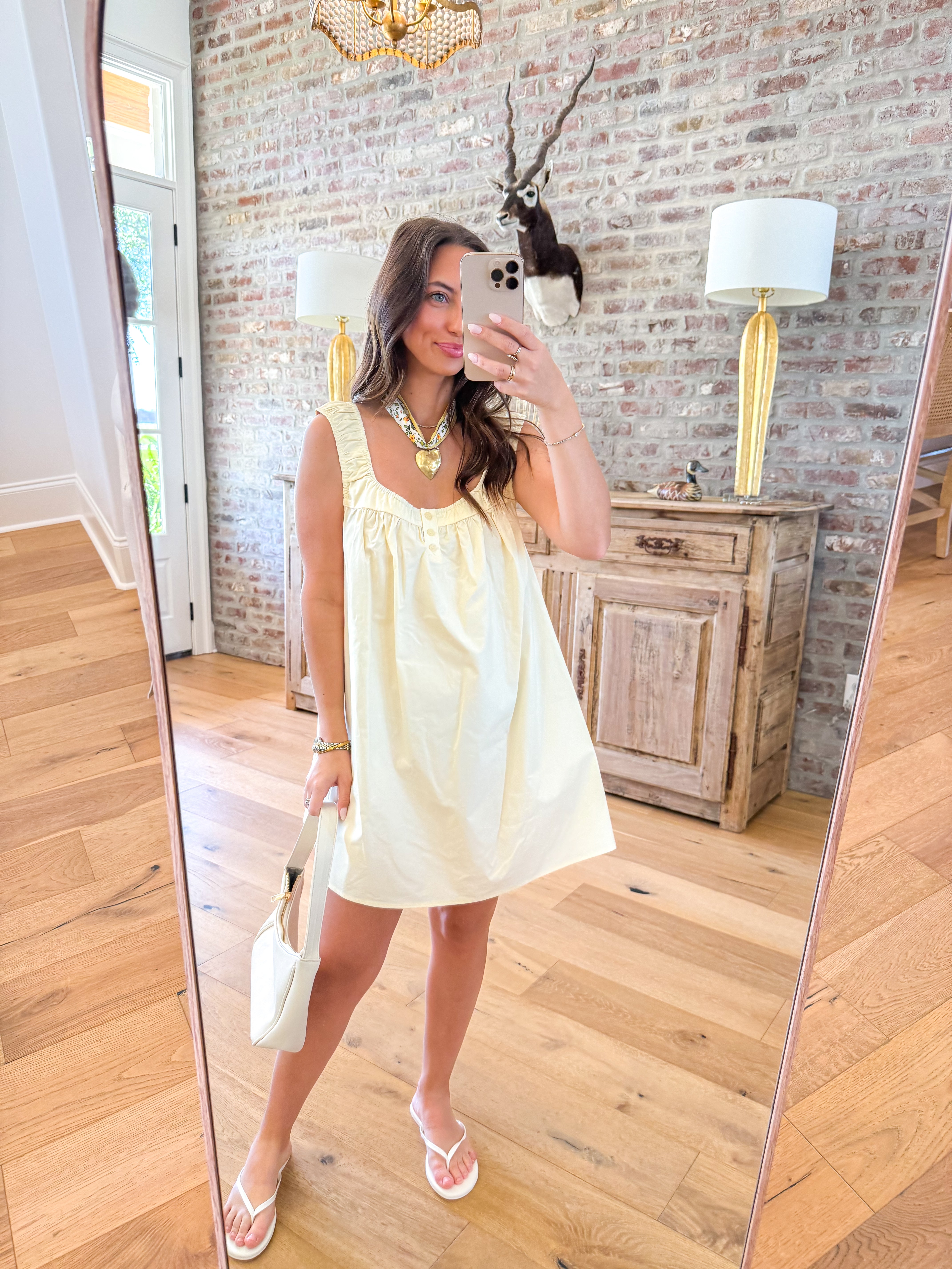 Finn Swing Mini Dress Yellow
