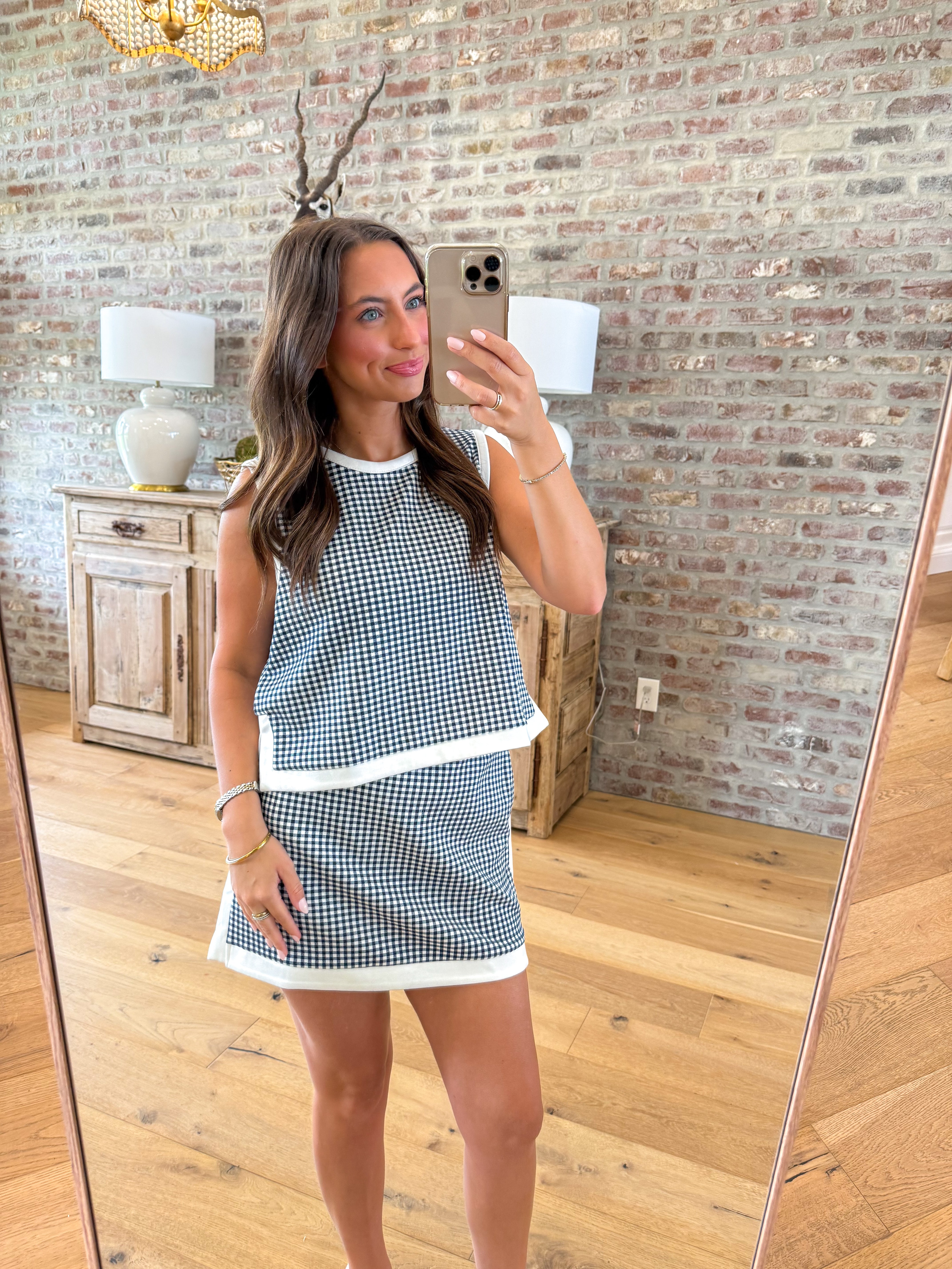 Gingham Days Navy Set